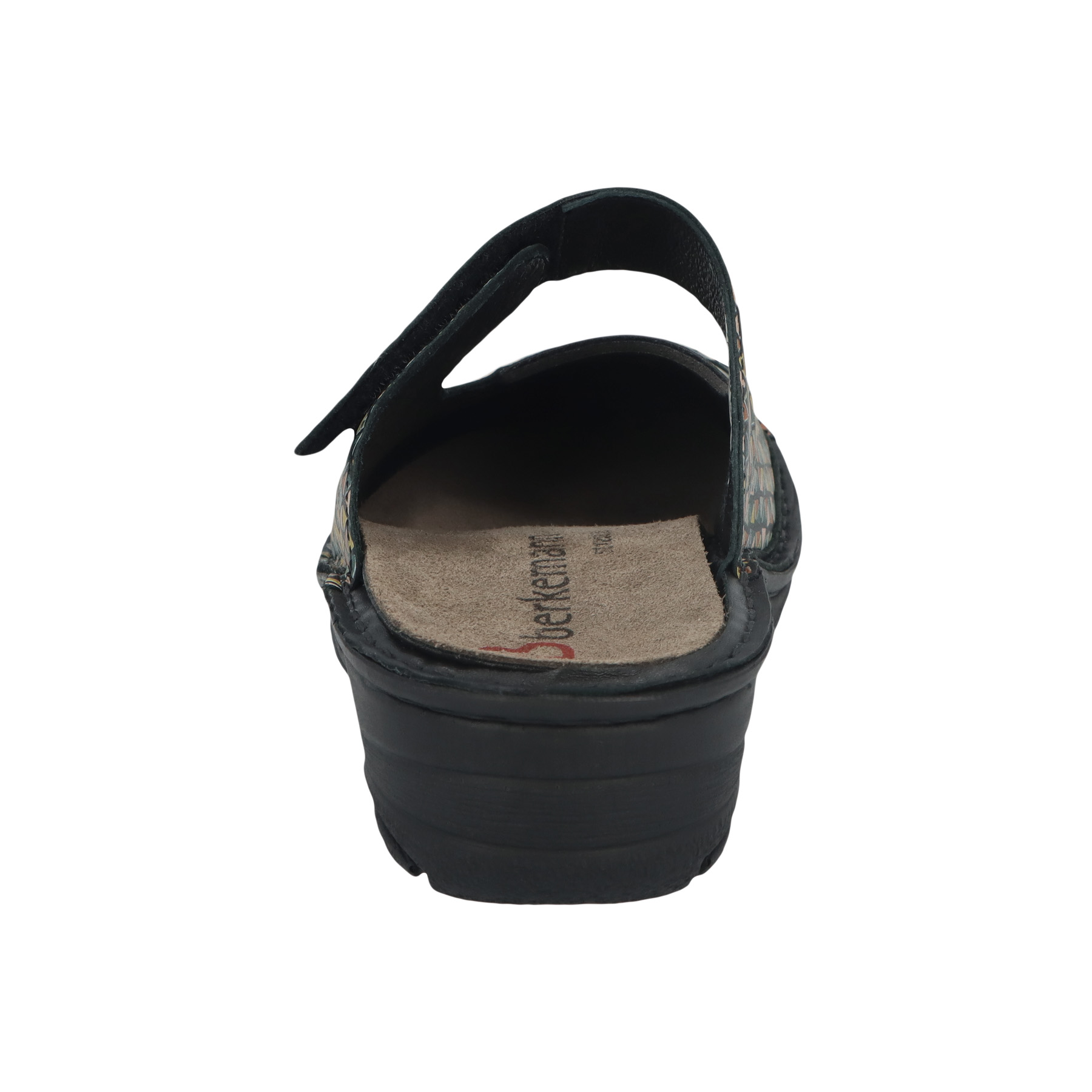 weiße clogs hinteransicht