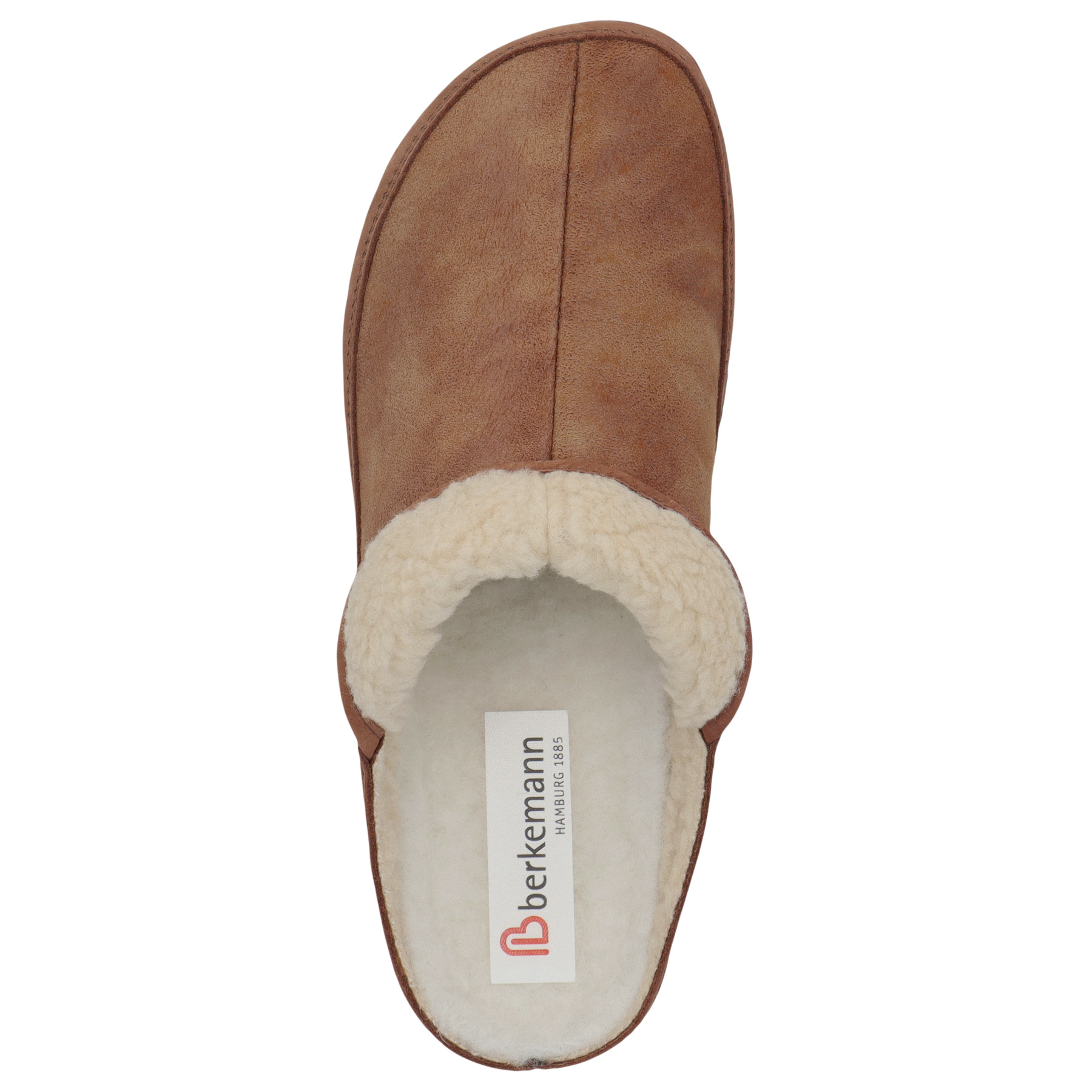 braune clogs draufsicht