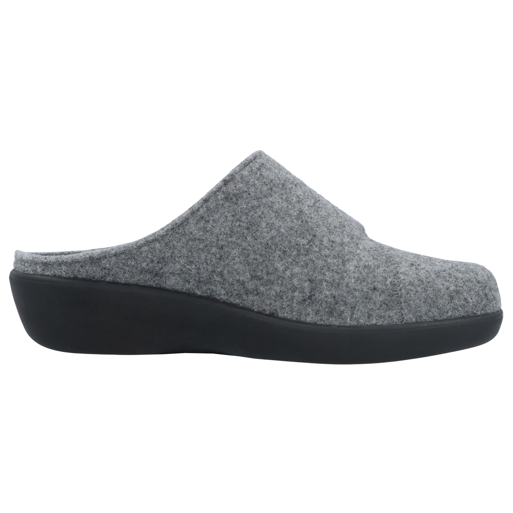 graue hausschuhe seitenansicht rechts