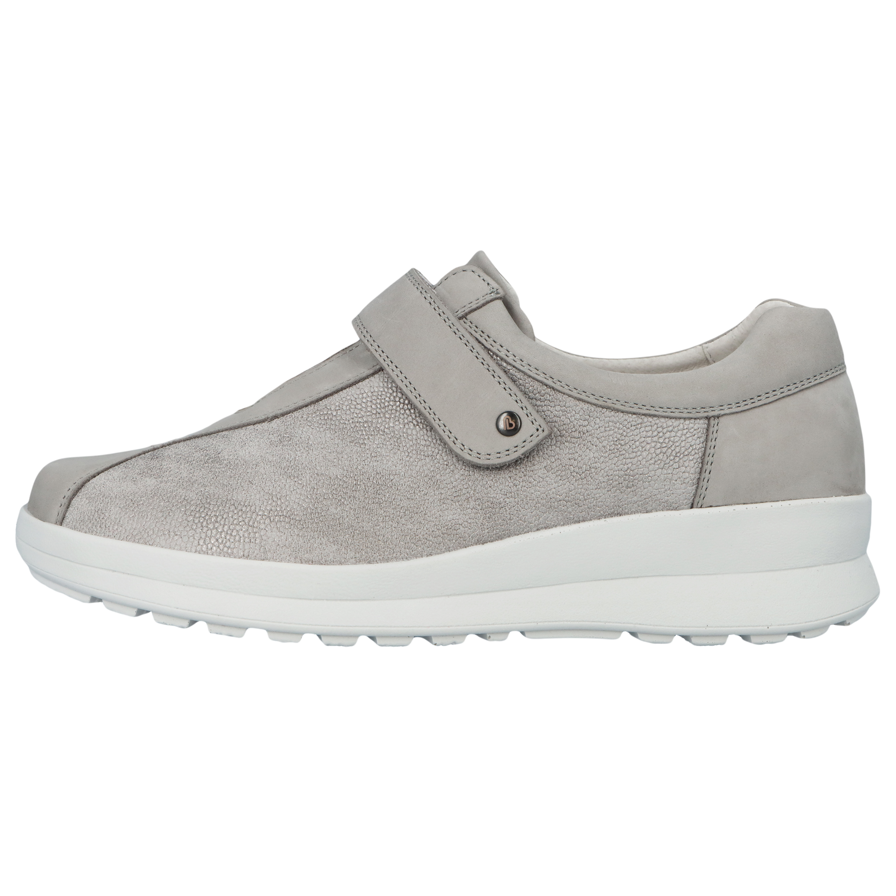 graue halbschuh seitenansicht links