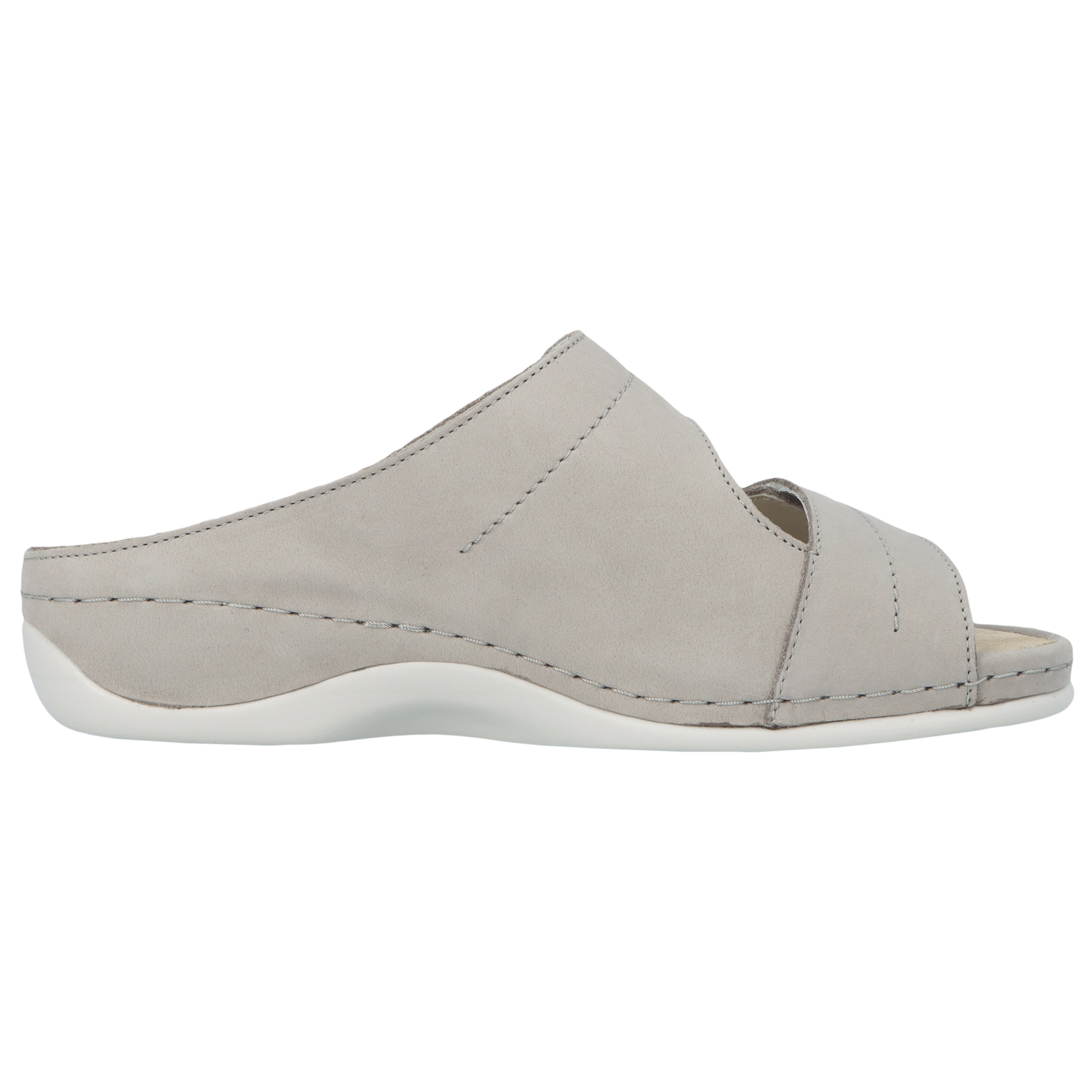 graue pantolette seitenansicht rechts