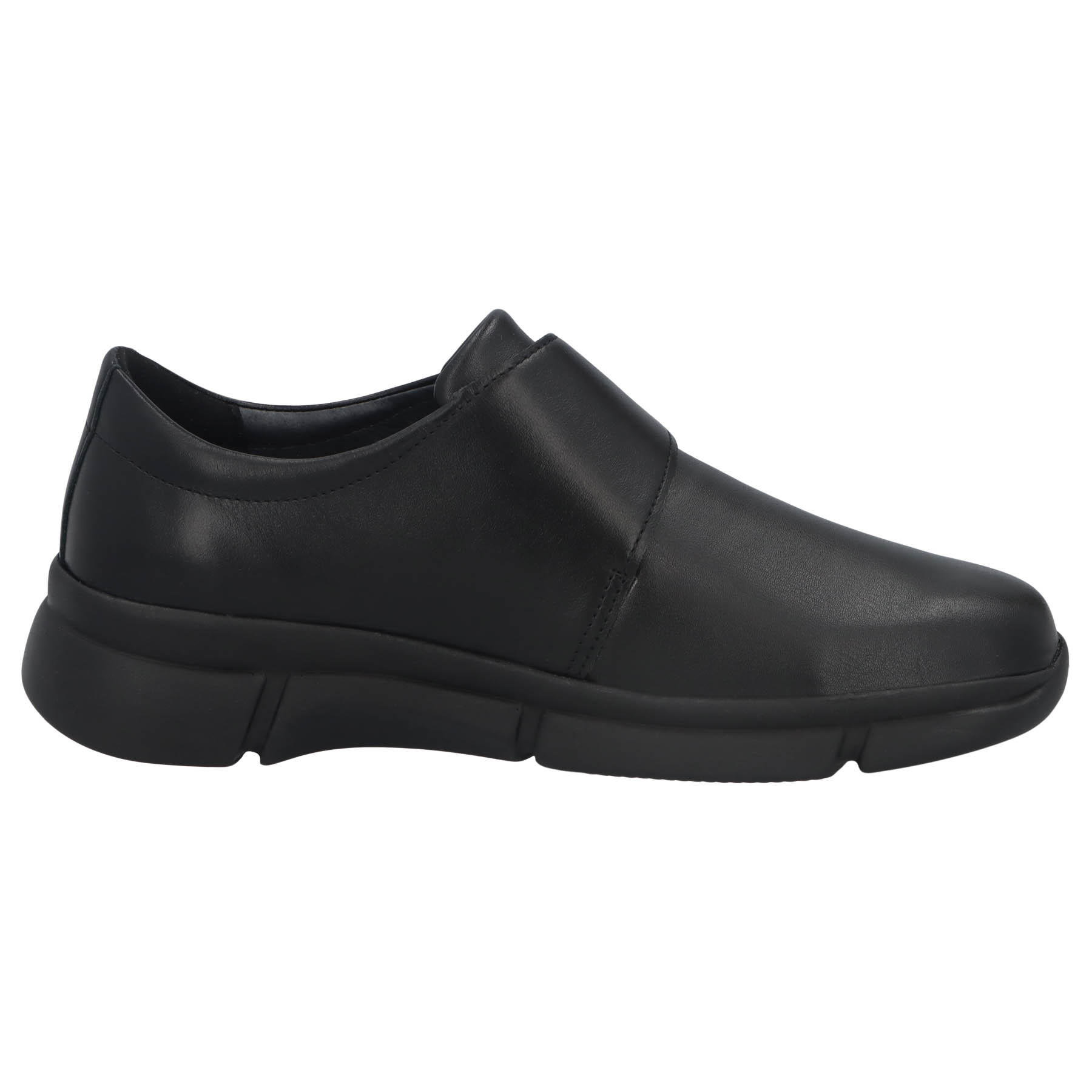 schwarze halbschuh seitenansicht rechts