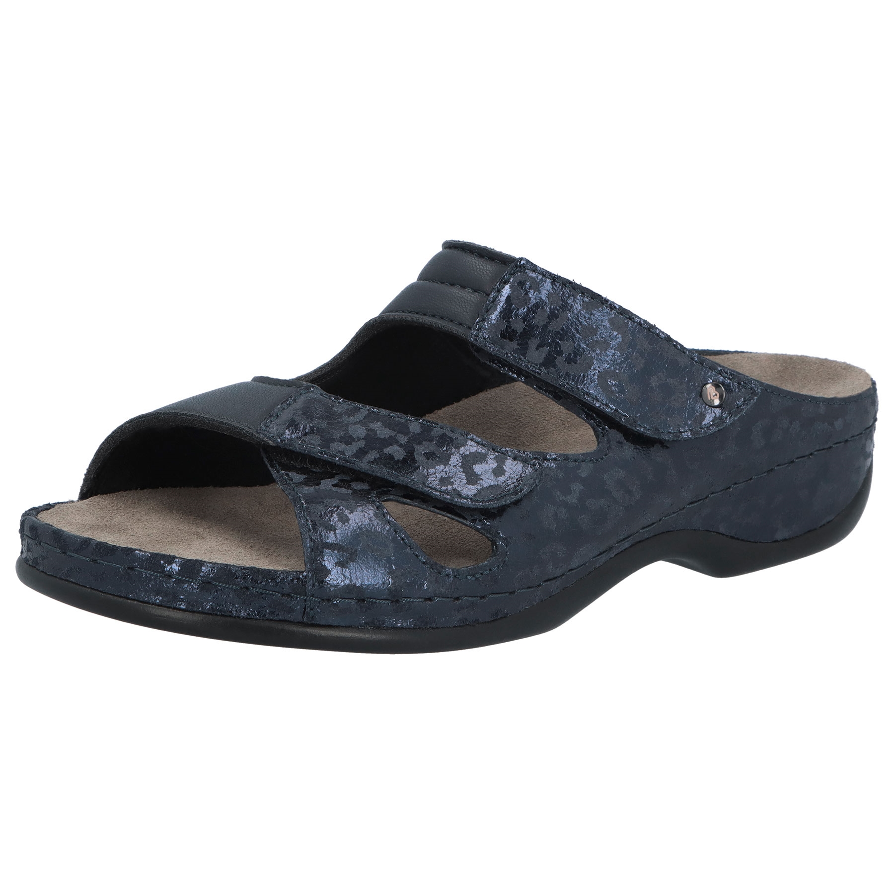 blau Leo Leder/Stretch