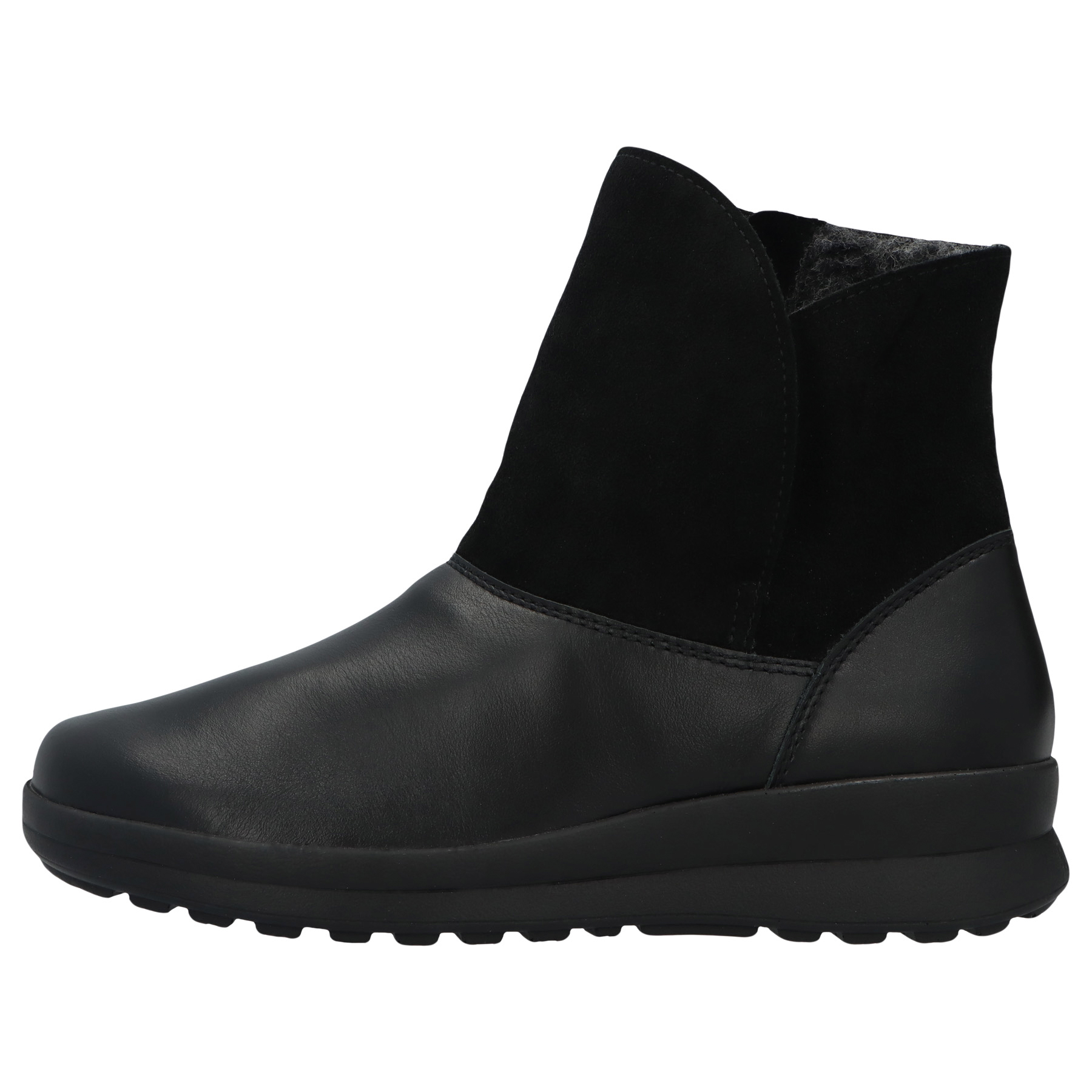 schwarze stiefeletten seitenansicht links