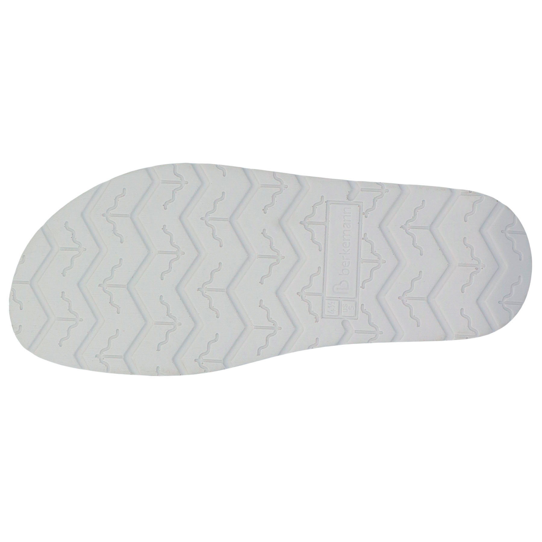 rote pantolette sohlenansicht