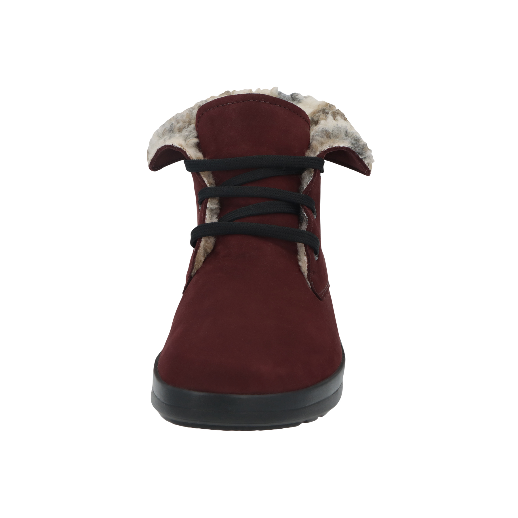 rote stiefeletten vorderansicht