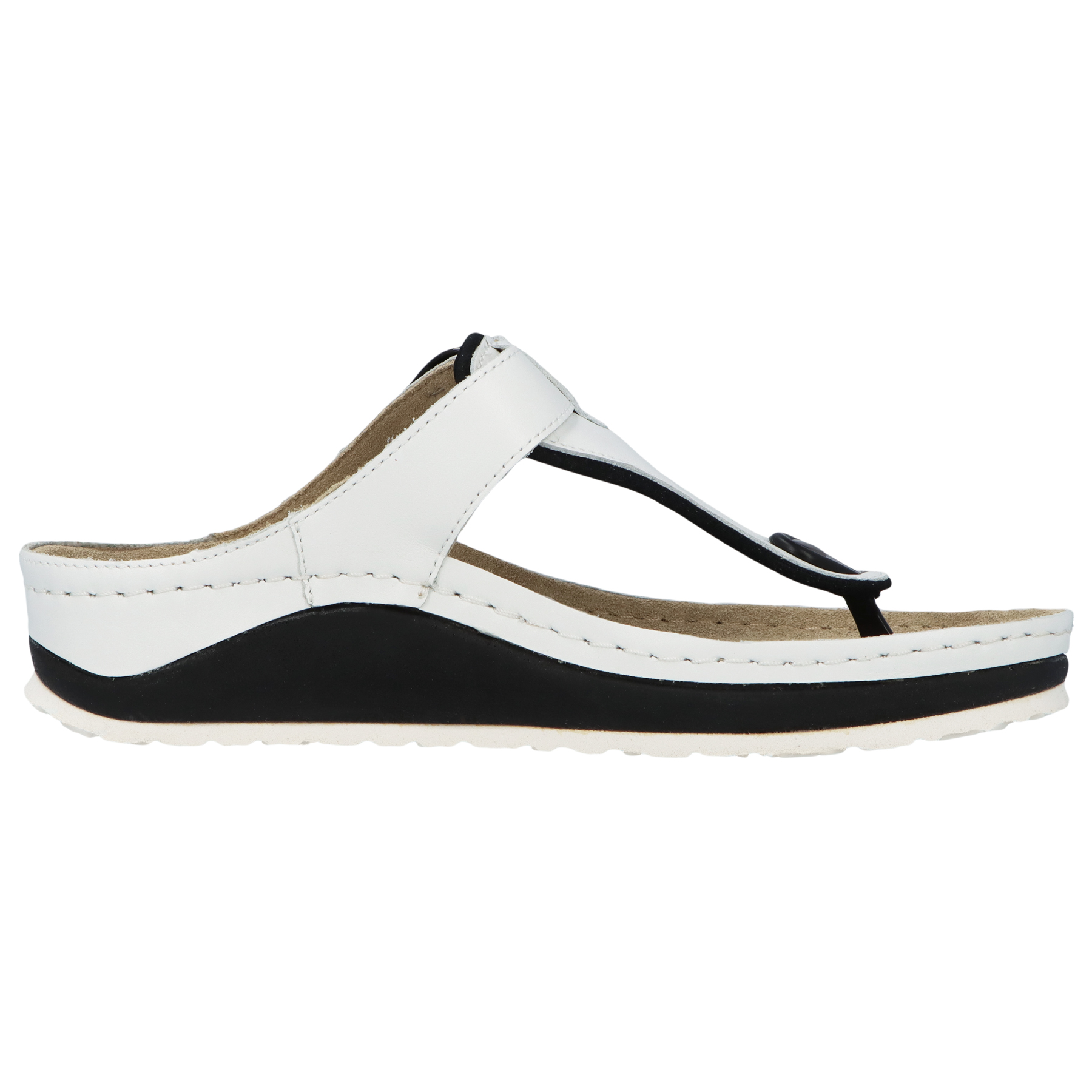 weiße pantolette seitenansicht rechts