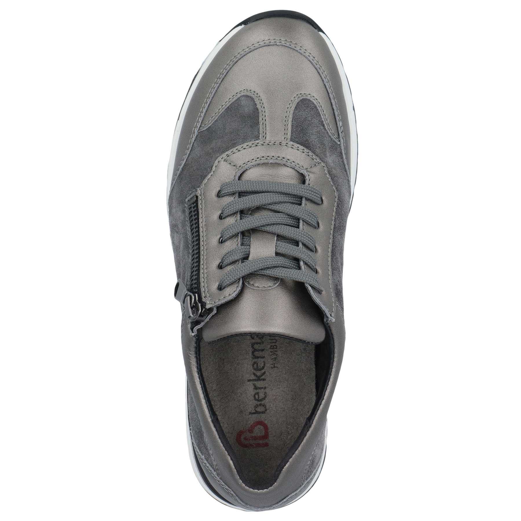 graue halbschuh draufsicht