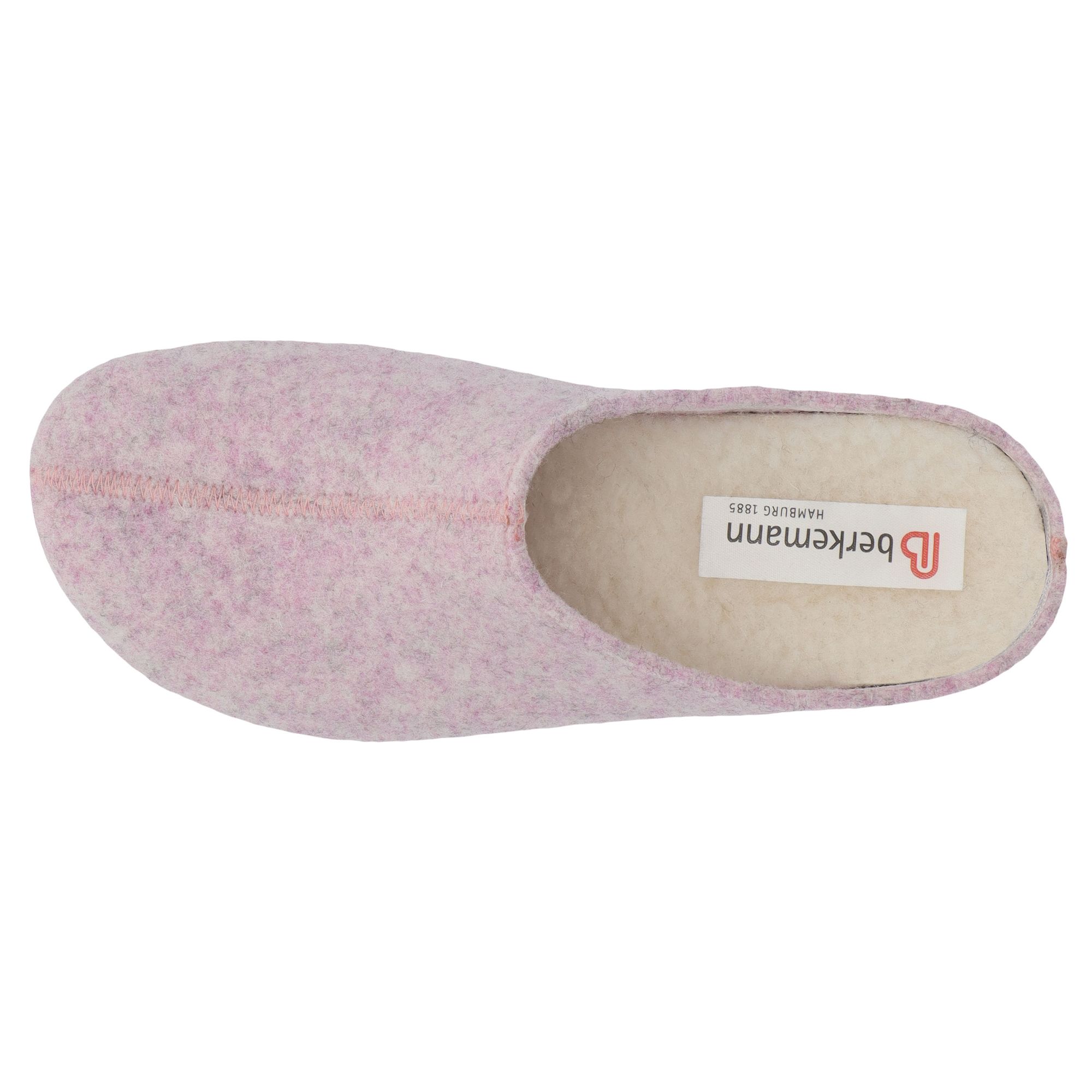 rote hausschuhe draufsicht