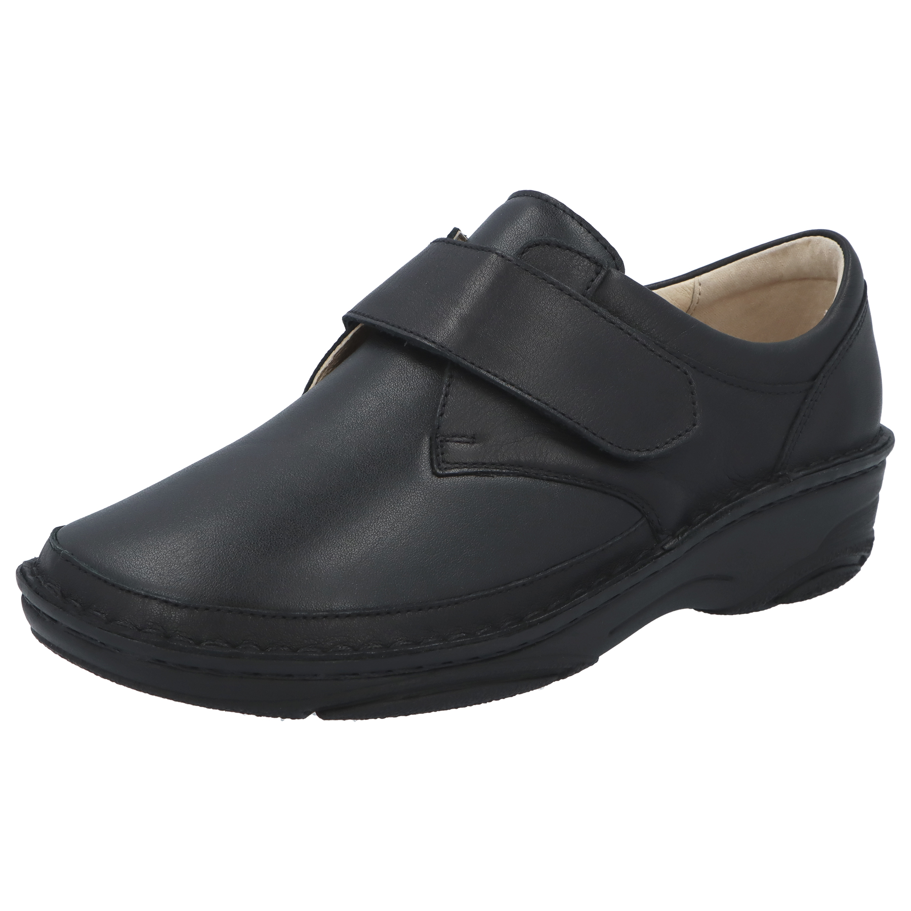 schwarze halbschuh 3-4 ansicht