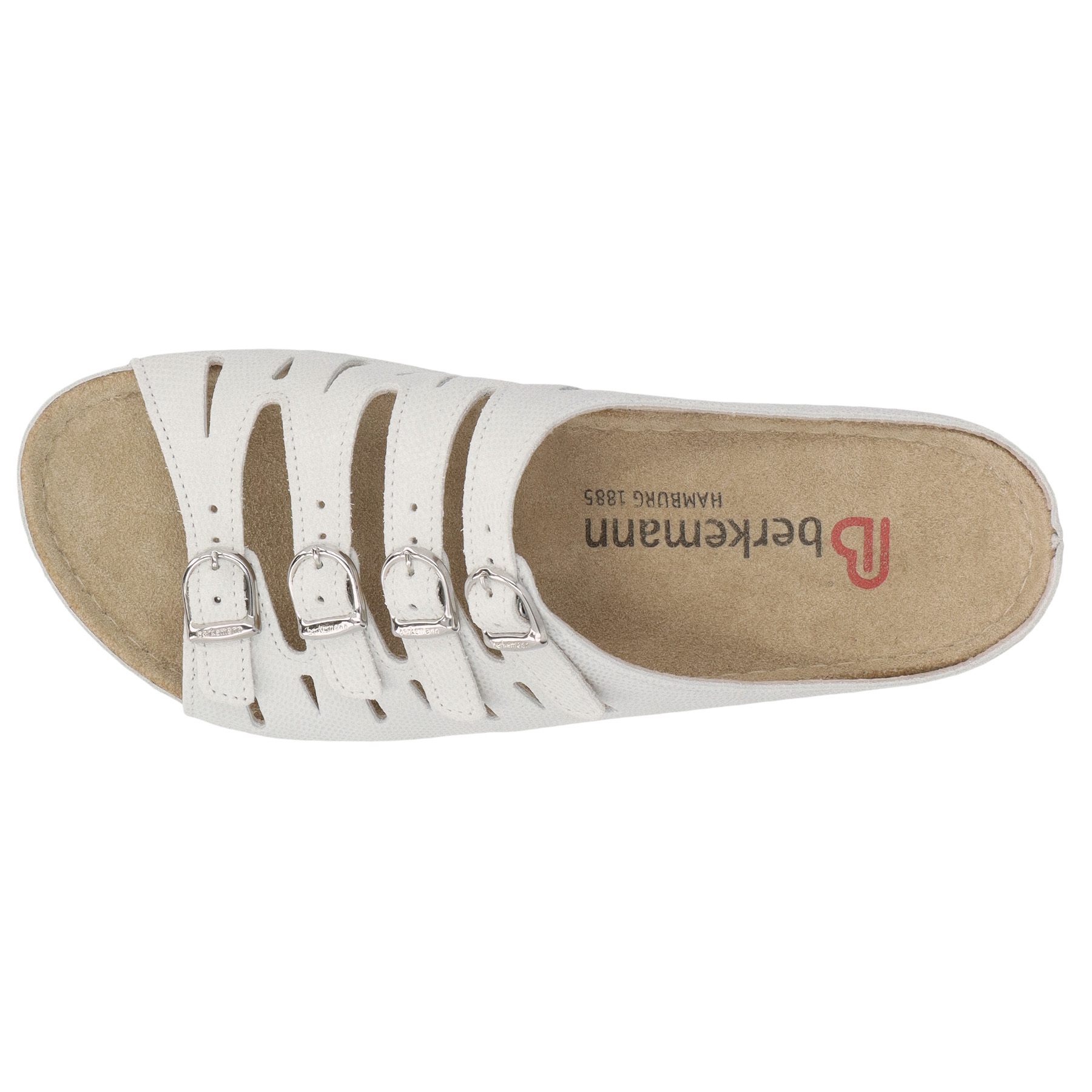 weiße pantolette draufsicht