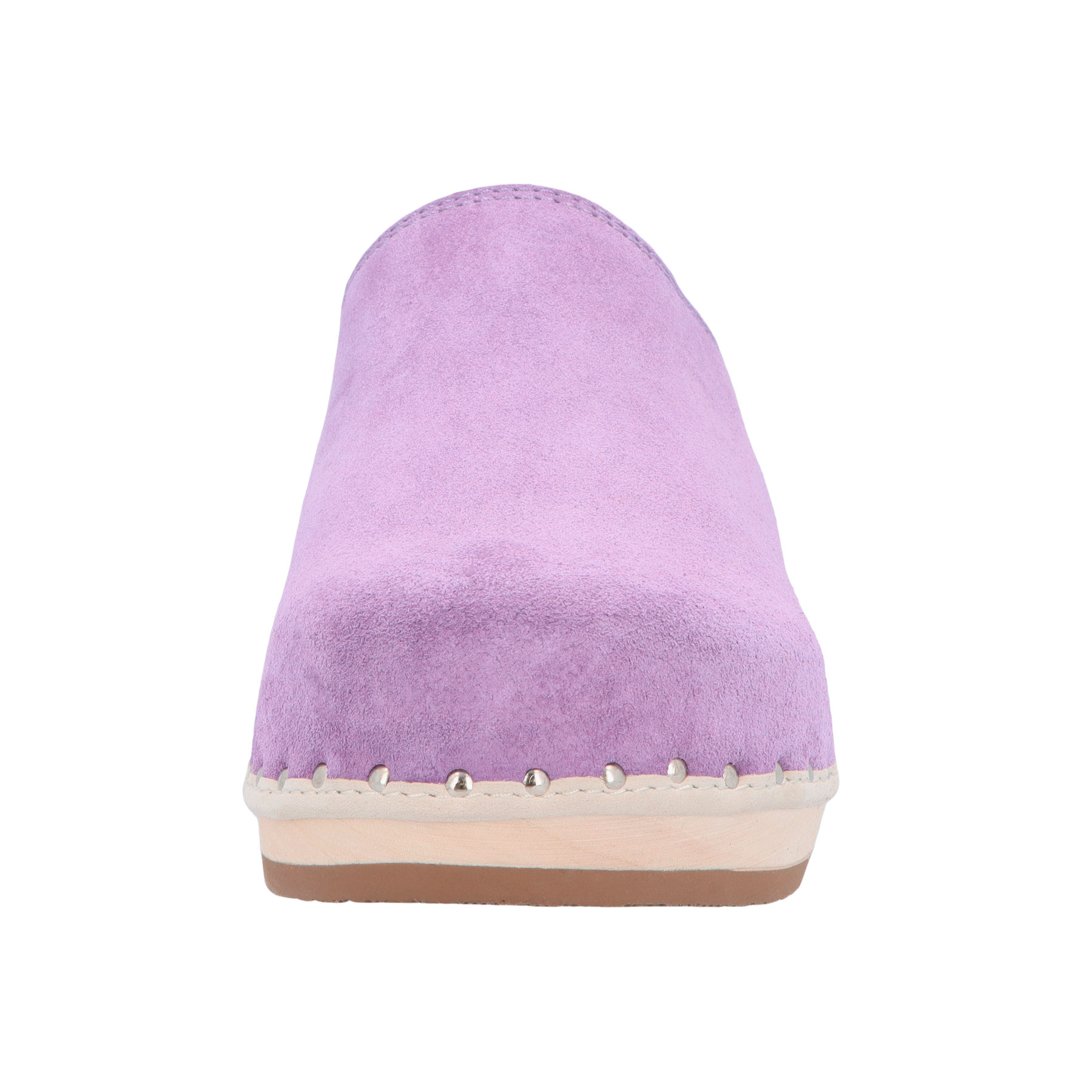 blaue holzschuhe vorderansicht