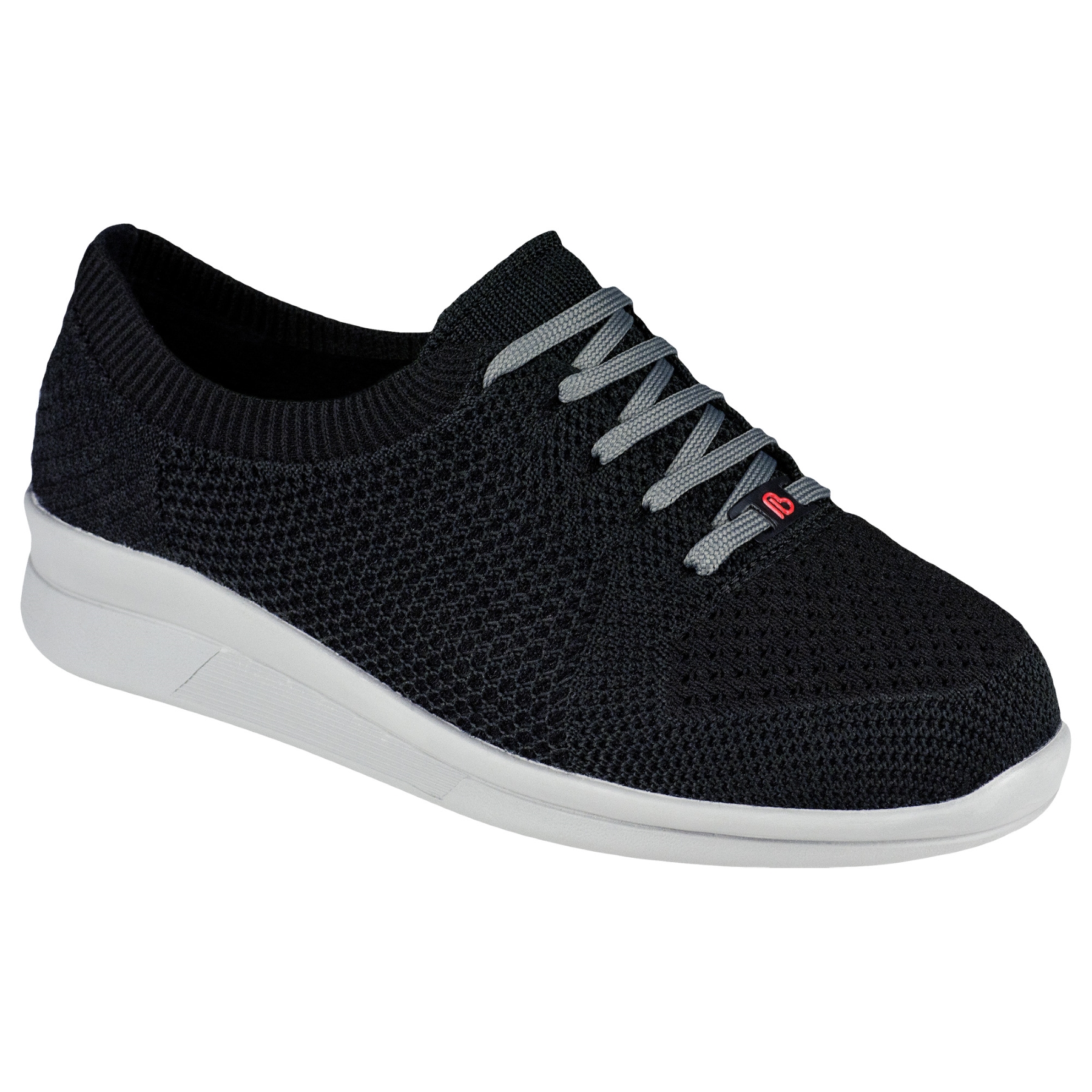 schwarze sneaker 3-4 ansicht