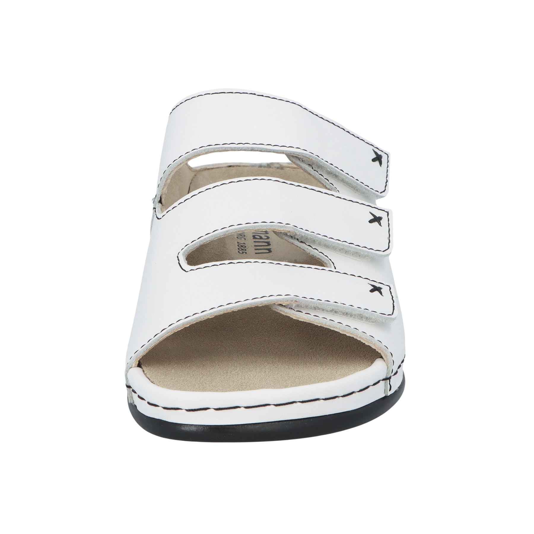 weiße pantolette vorderansicht