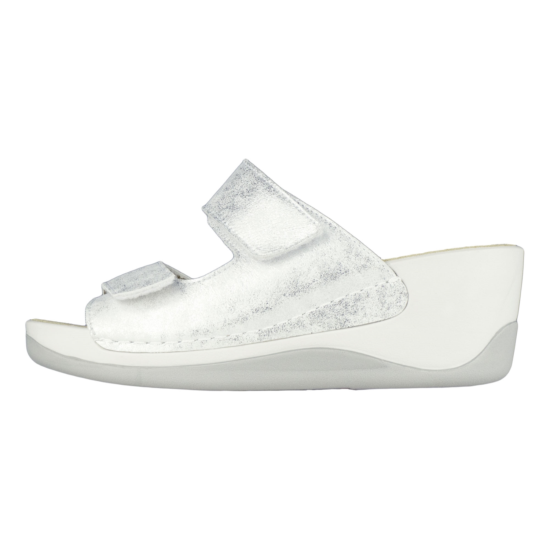 mehrfarbige pantolette seitenansicht links