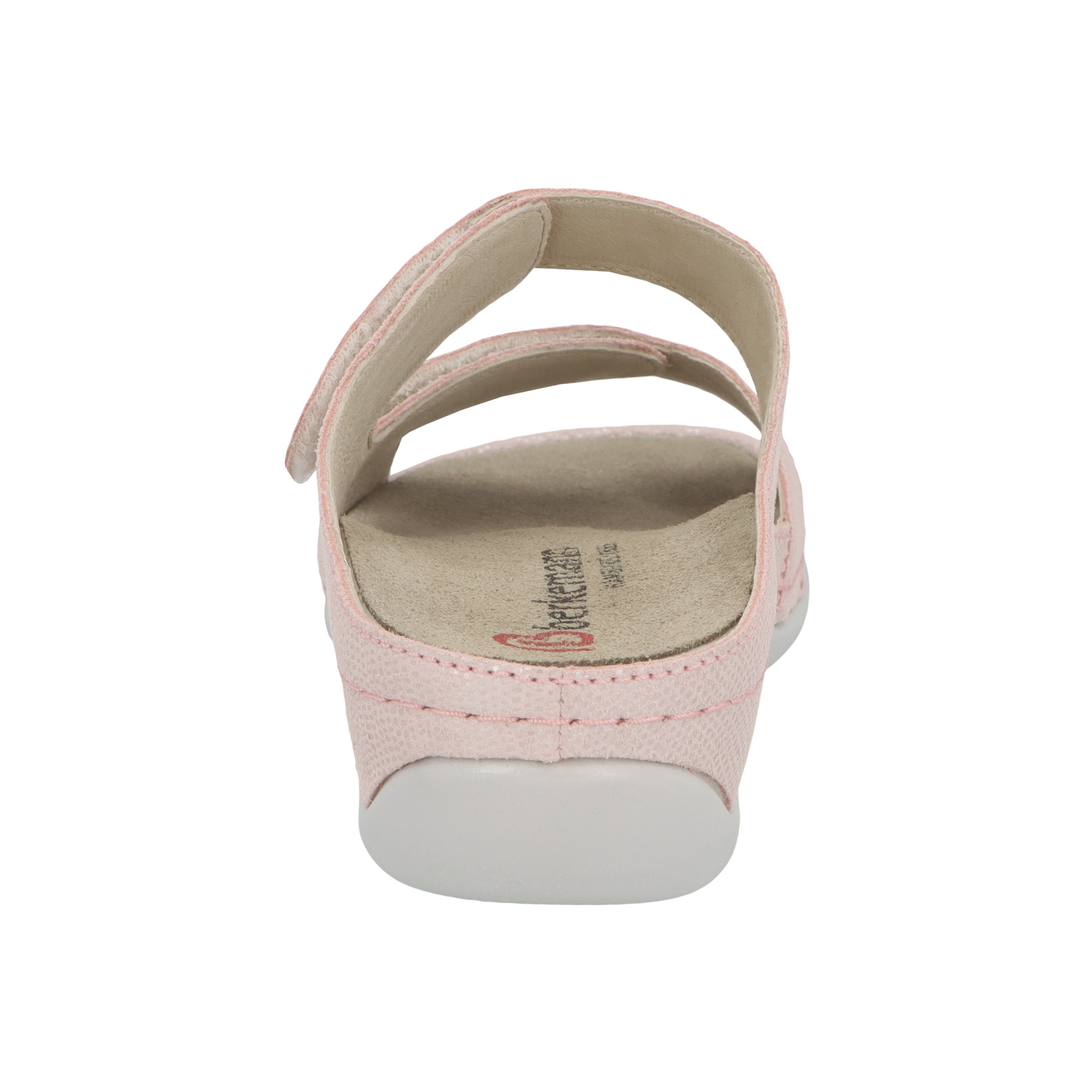 rote pantolette hinteransicht