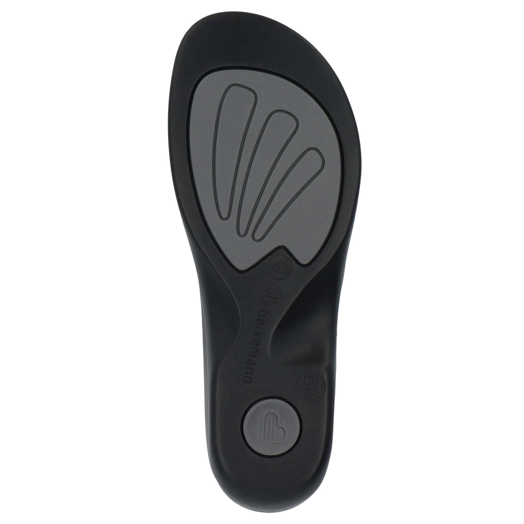 blaue pantolette sohlenansicht