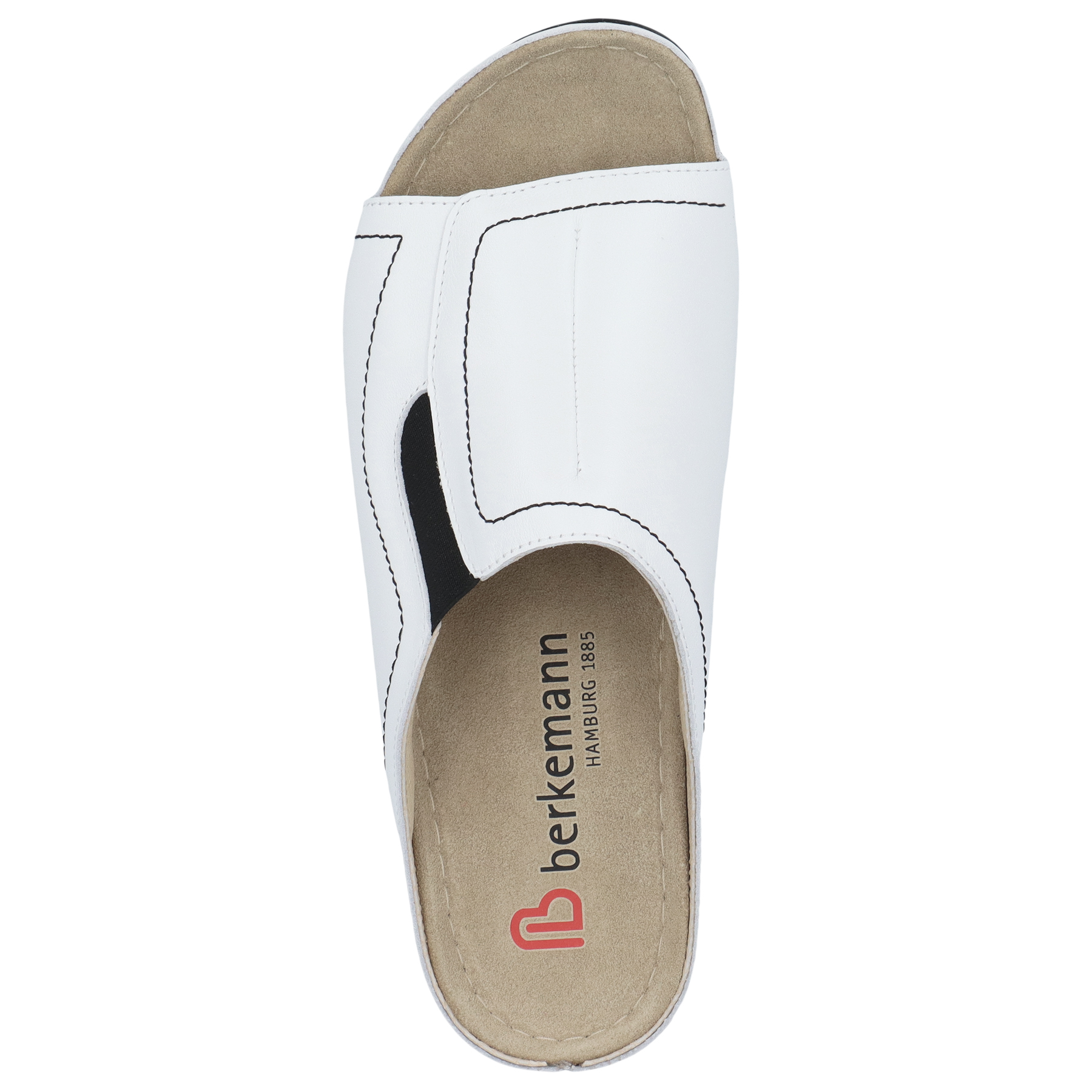 weiße pantolette draufsicht