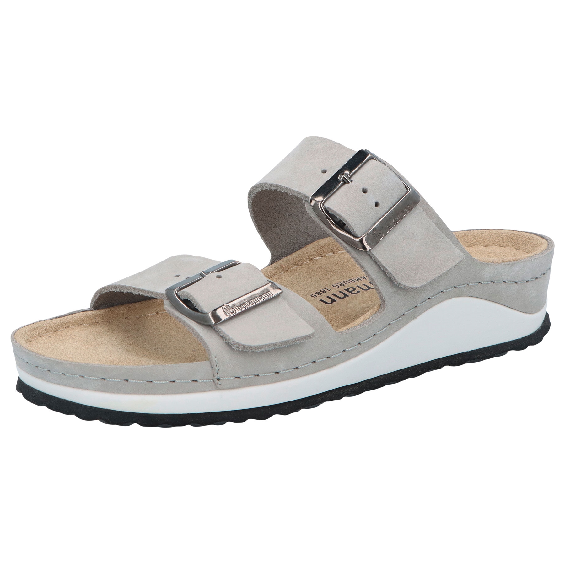 graue pantolette 3-4 ansicht