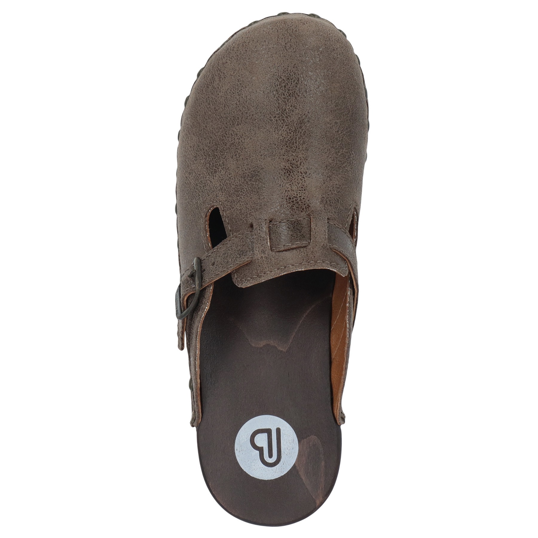 mehrfarbige holzschuhe draufsicht