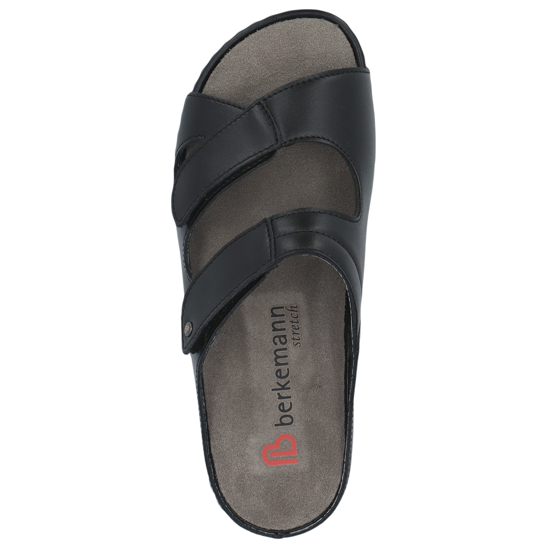 schwarze pantolette draufsicht