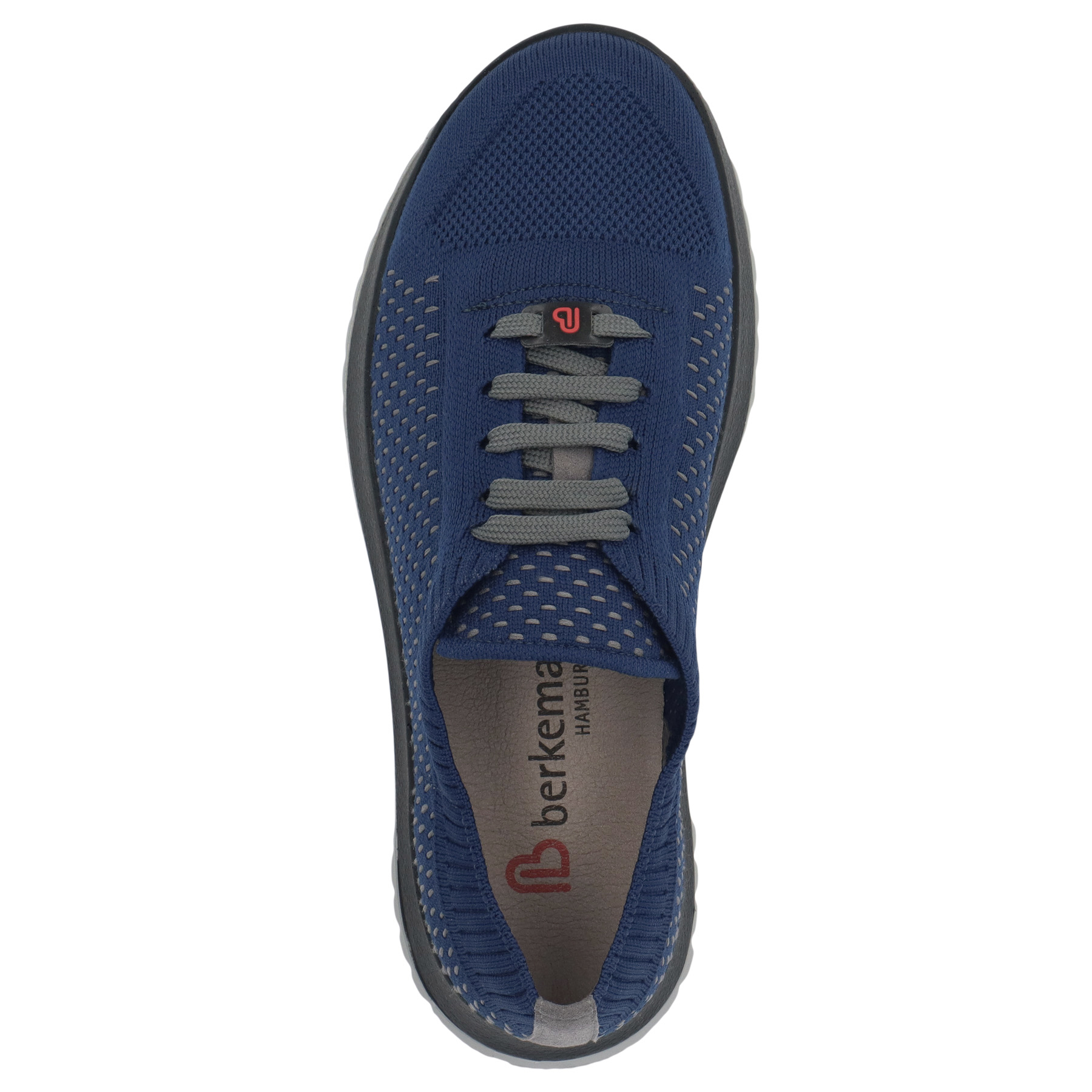 blaue sneaker draufsicht