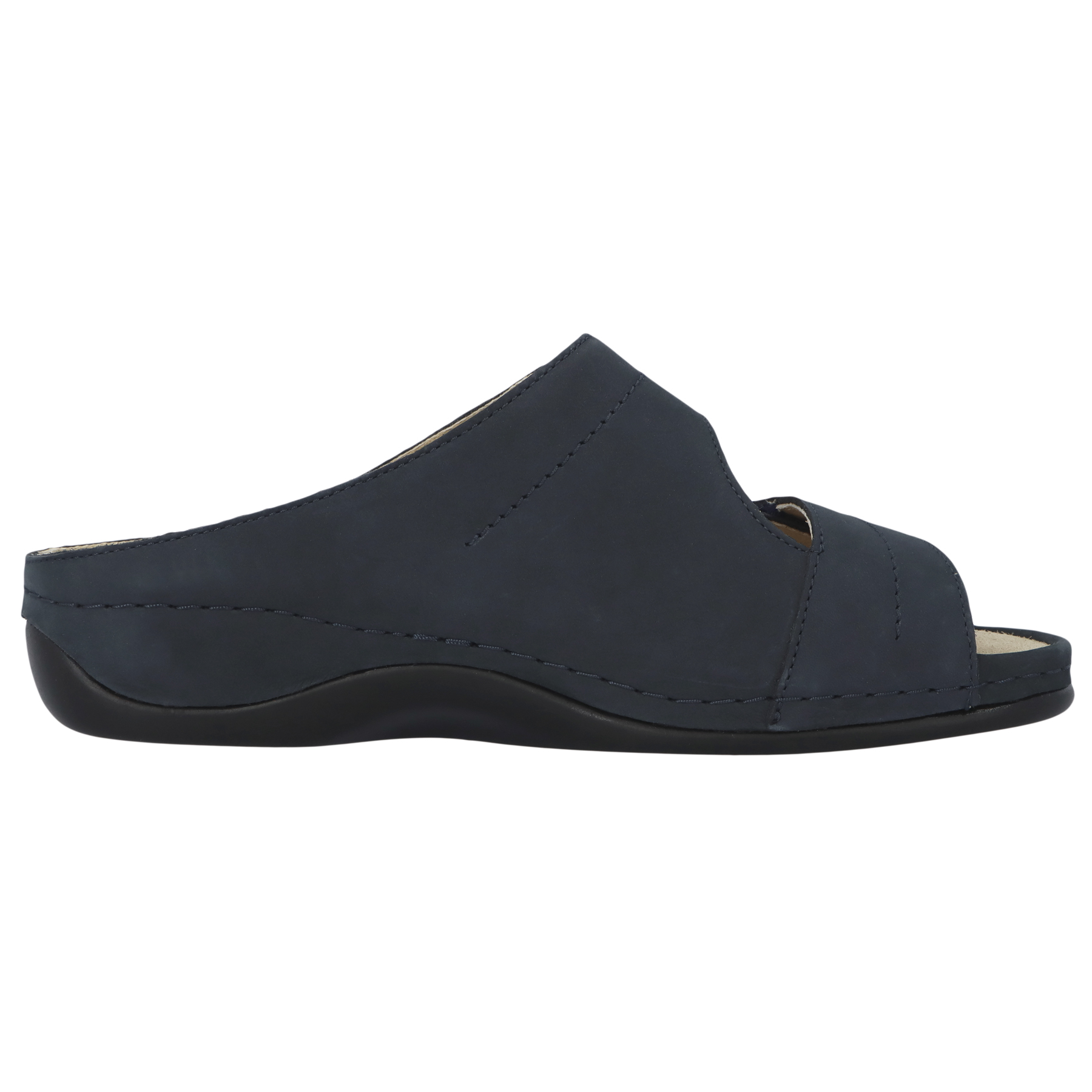 blaue pantolette seitenansicht rechts