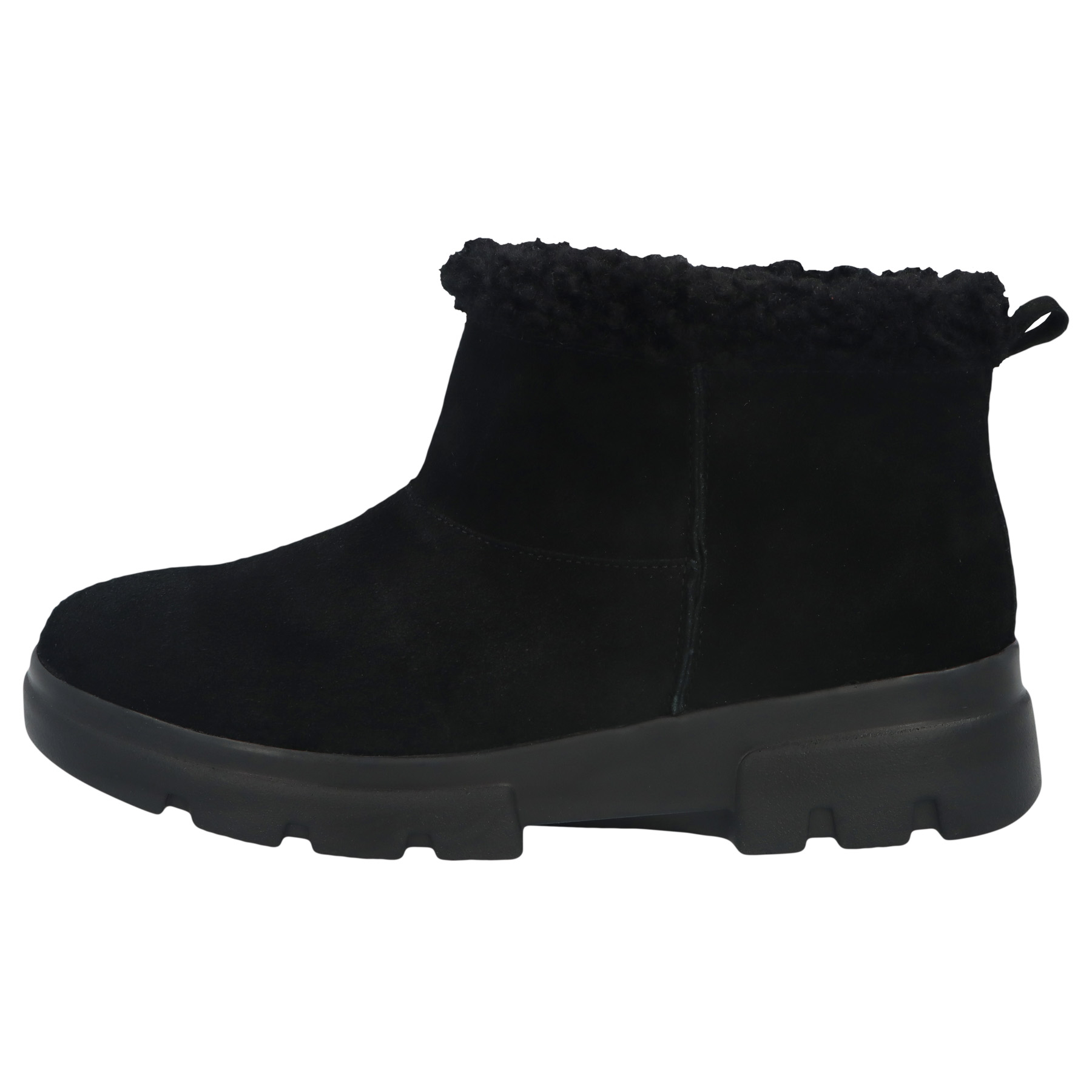 schwarze stiefeletten seitenansicht links