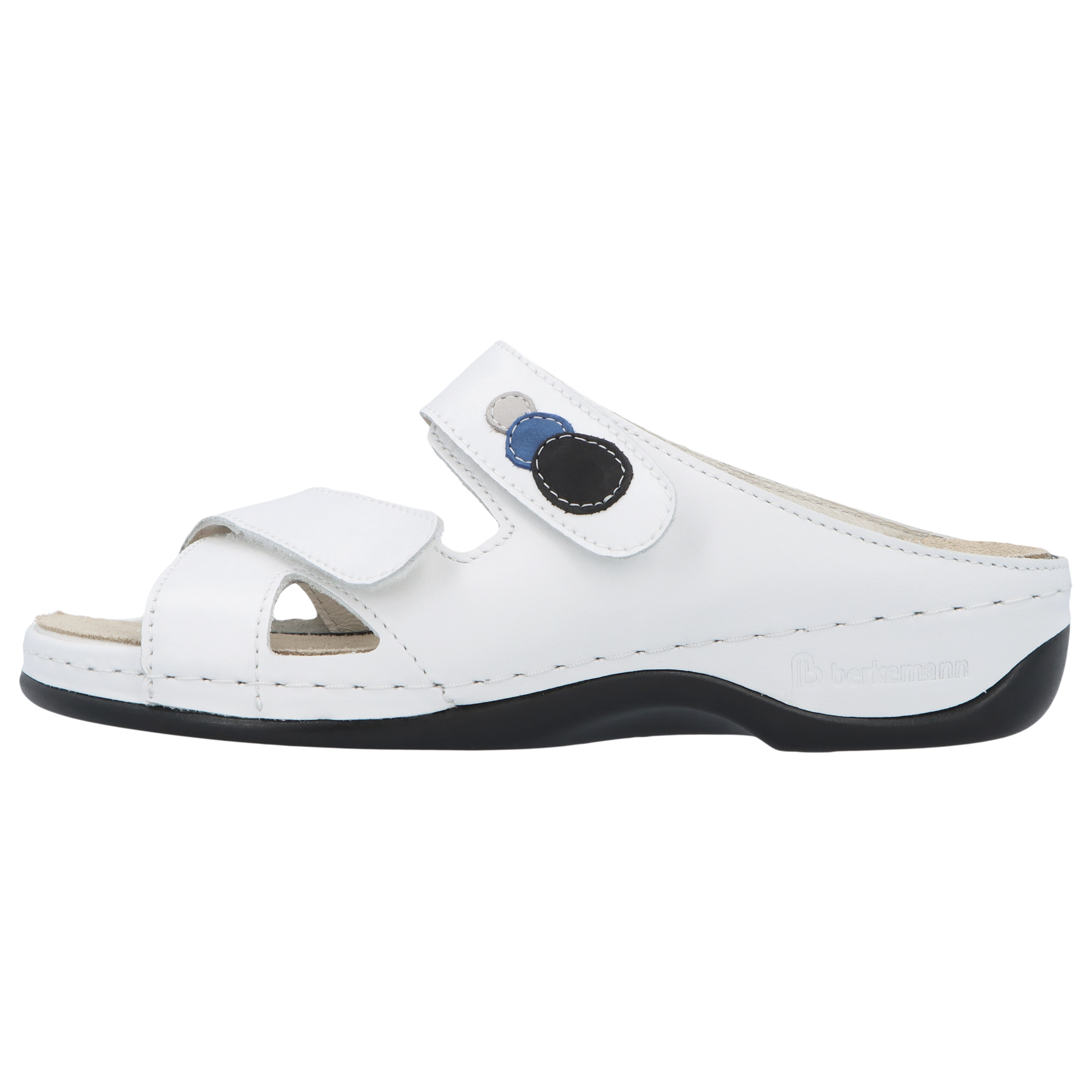 weiße pantolette seitenansicht links