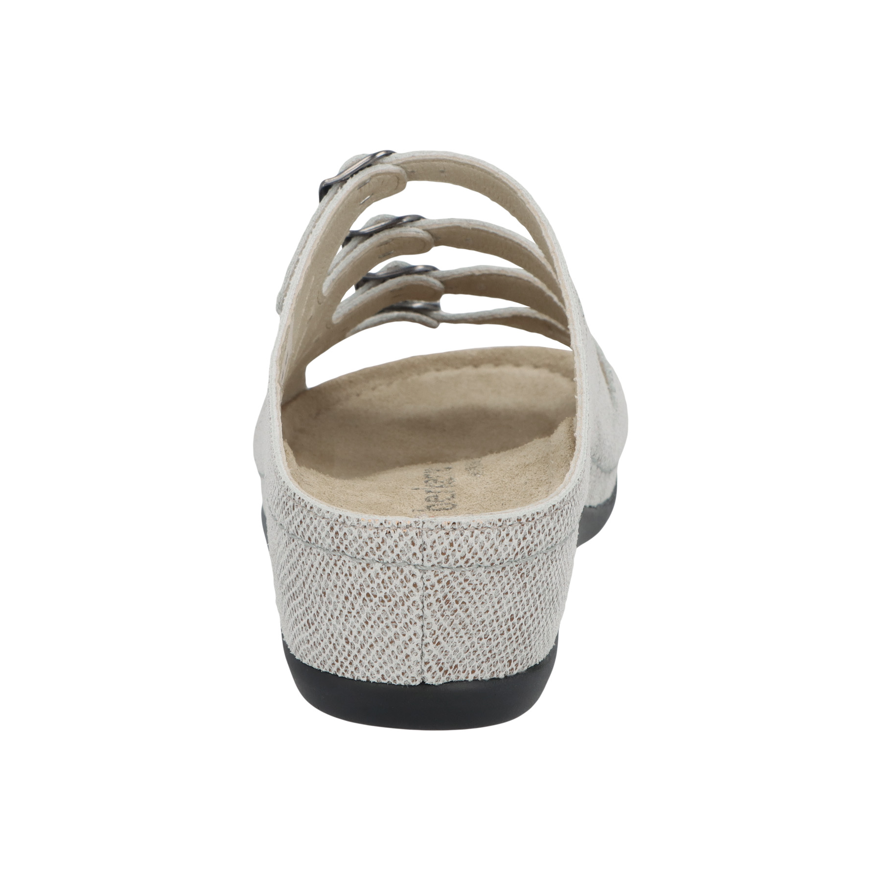 mehrfarbige pantolette hinteransicht