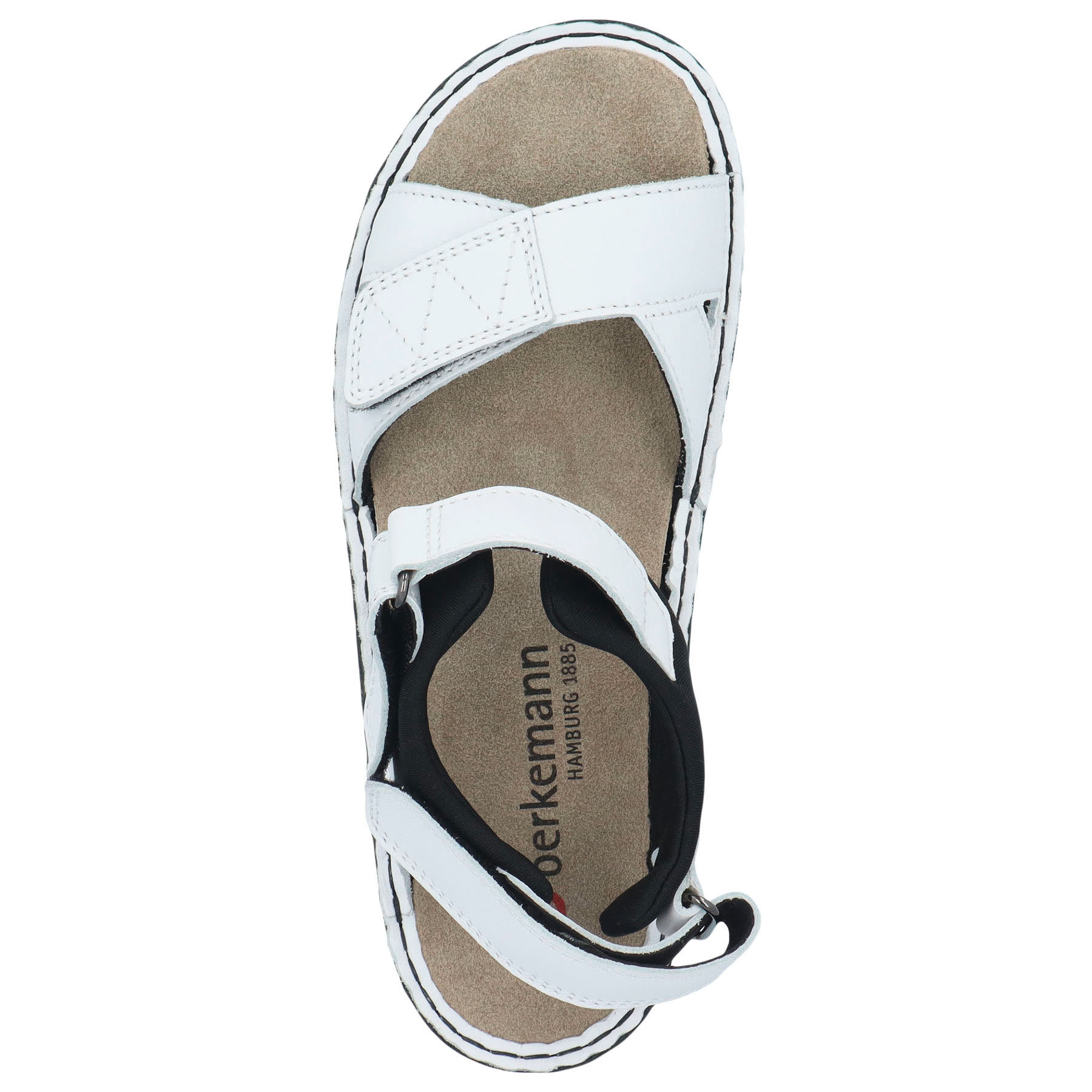 weiße sandale draufsicht