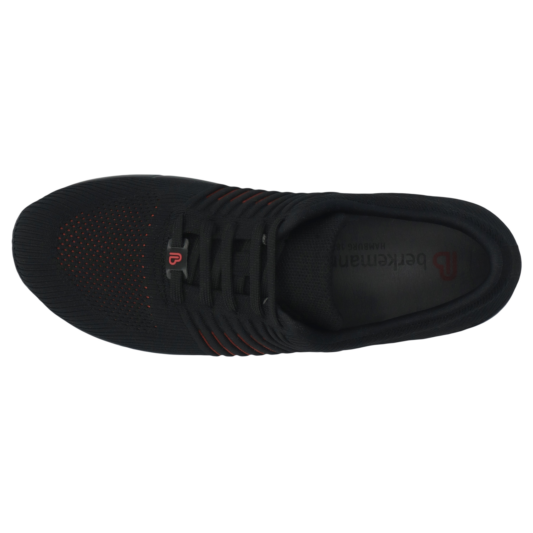 schwarze sneaker draufsicht