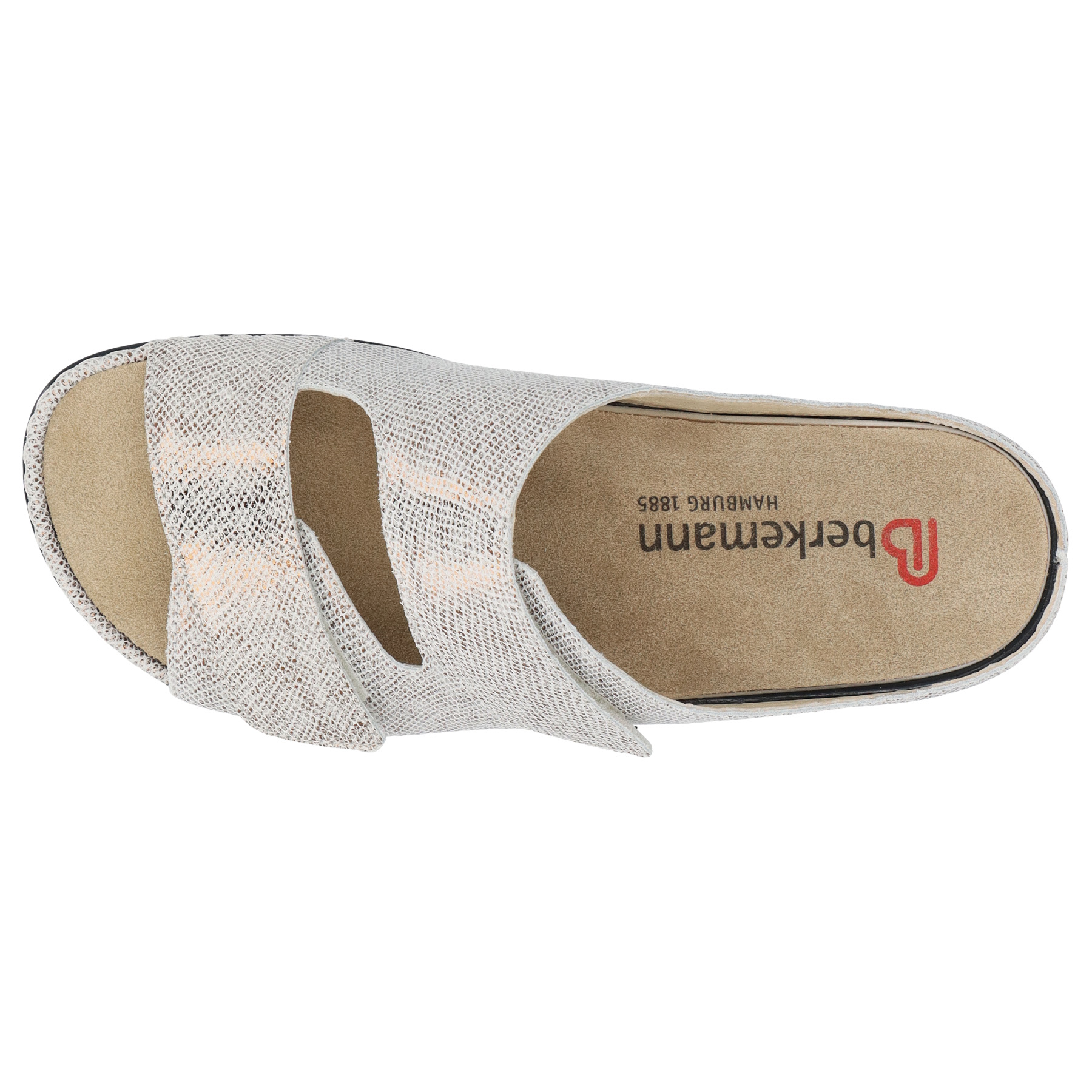 mehrfarbige pantolette draufsicht