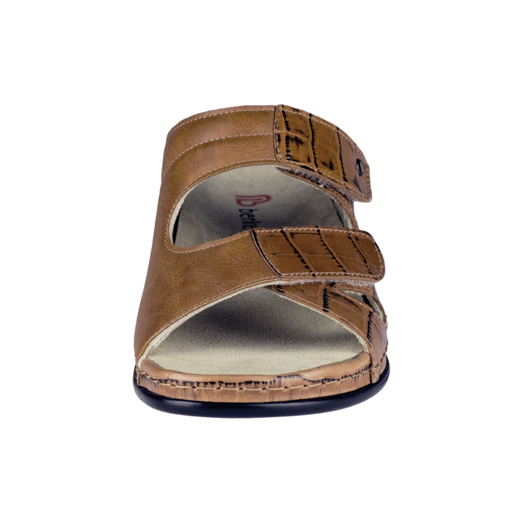 braune pantolette vorderansicht