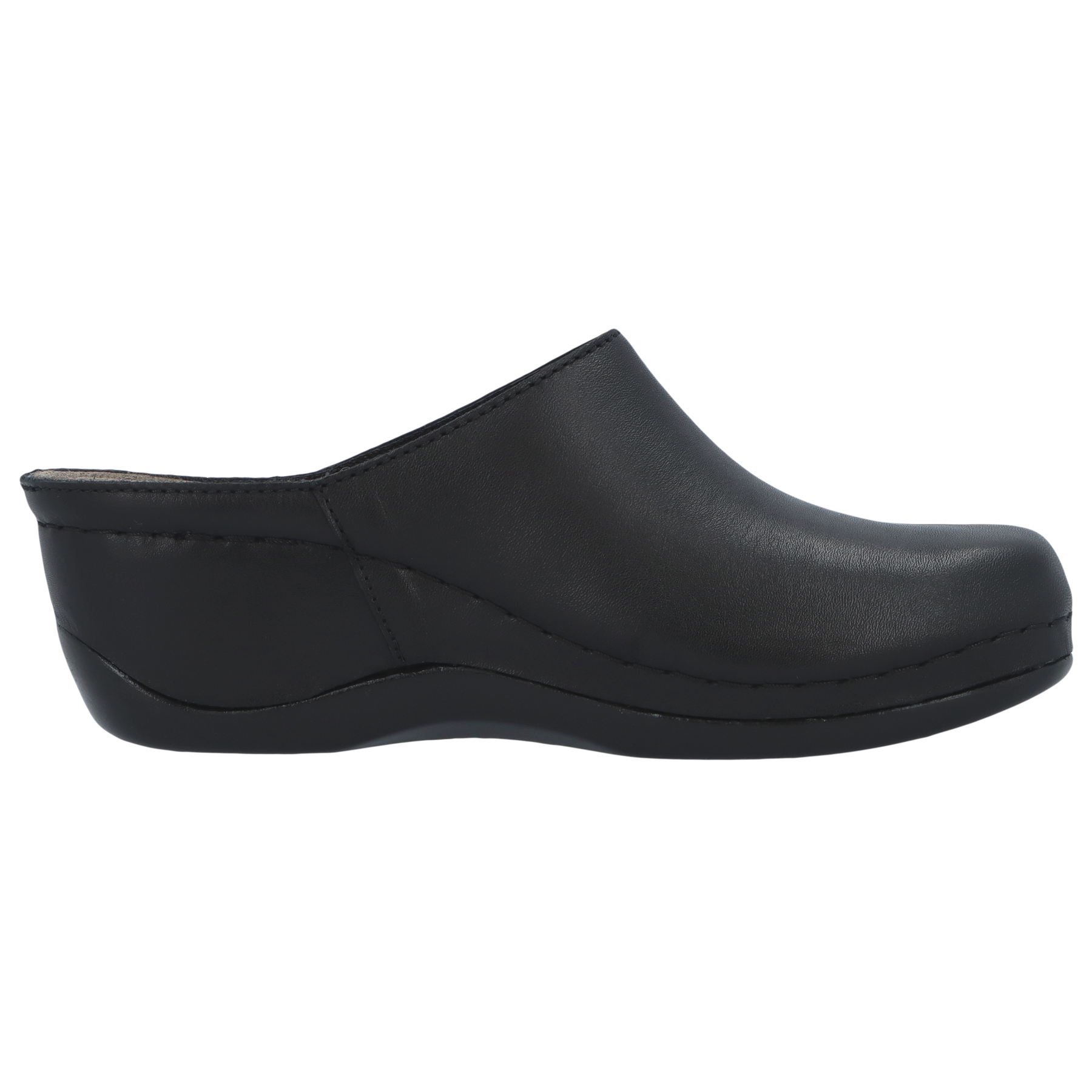 schwarze clogs seitenansicht rechts