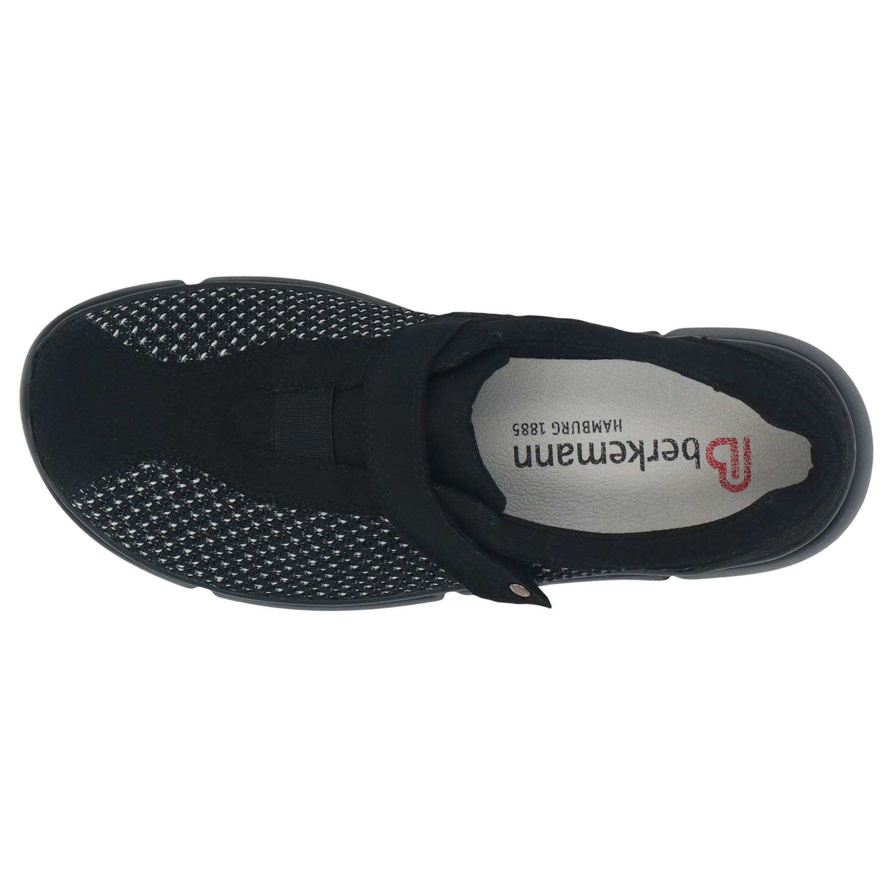 schwarze halbschuh draufsicht