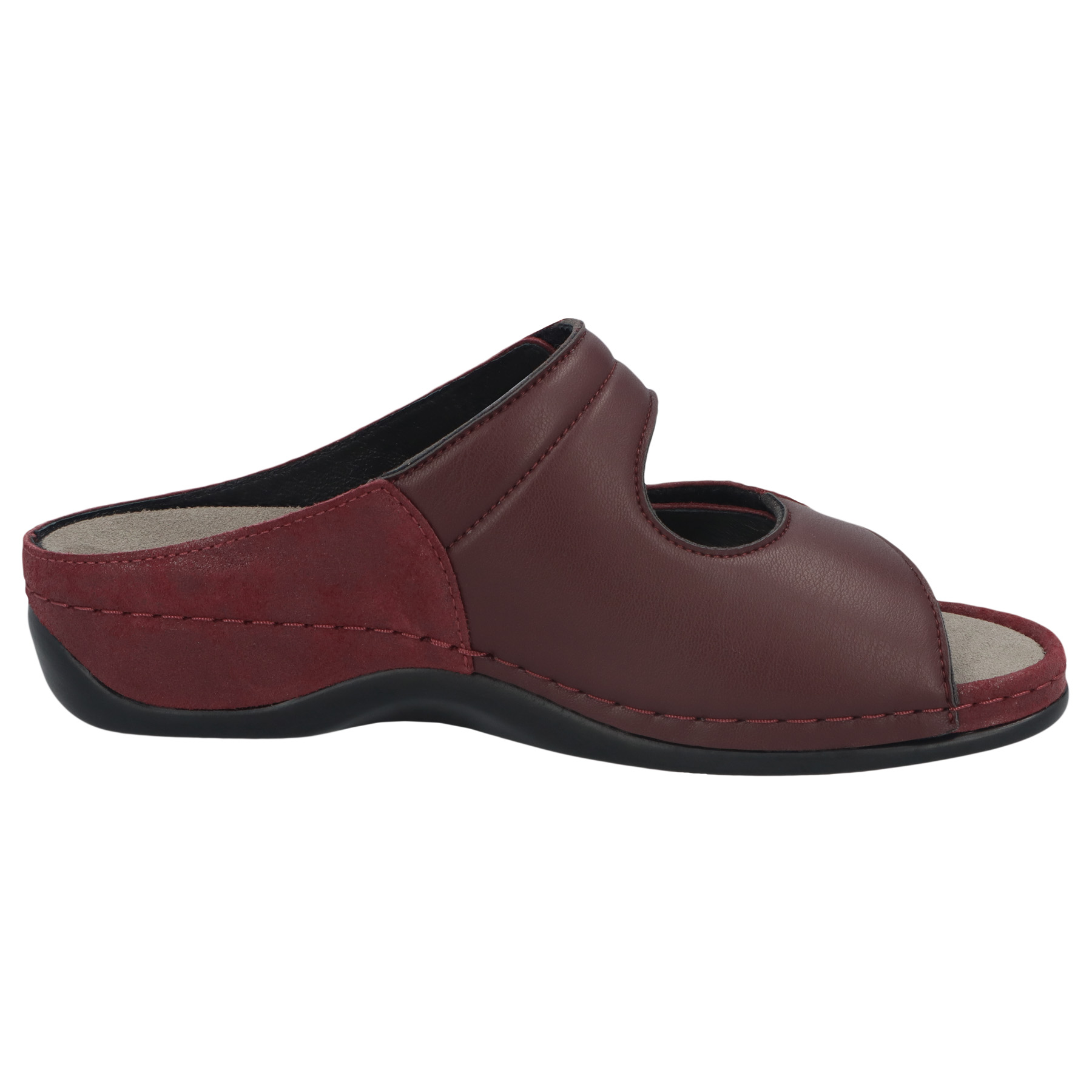 rote pantolette seitenansicht rechts