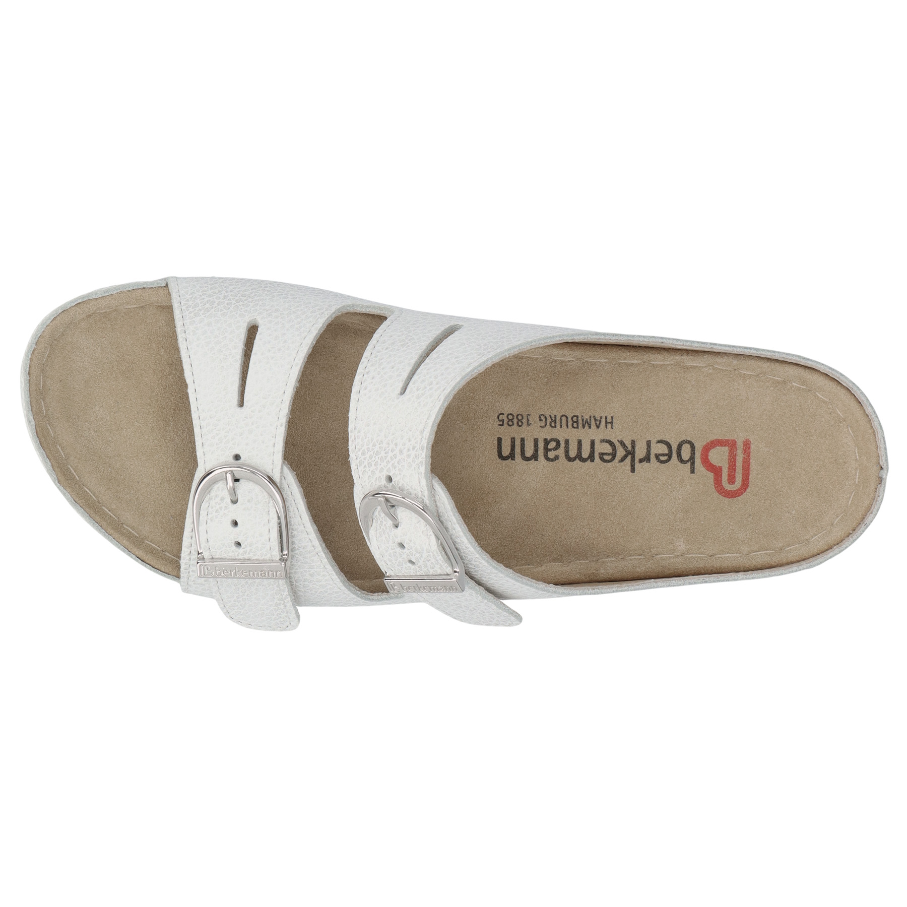 weiße pantolette draufsicht