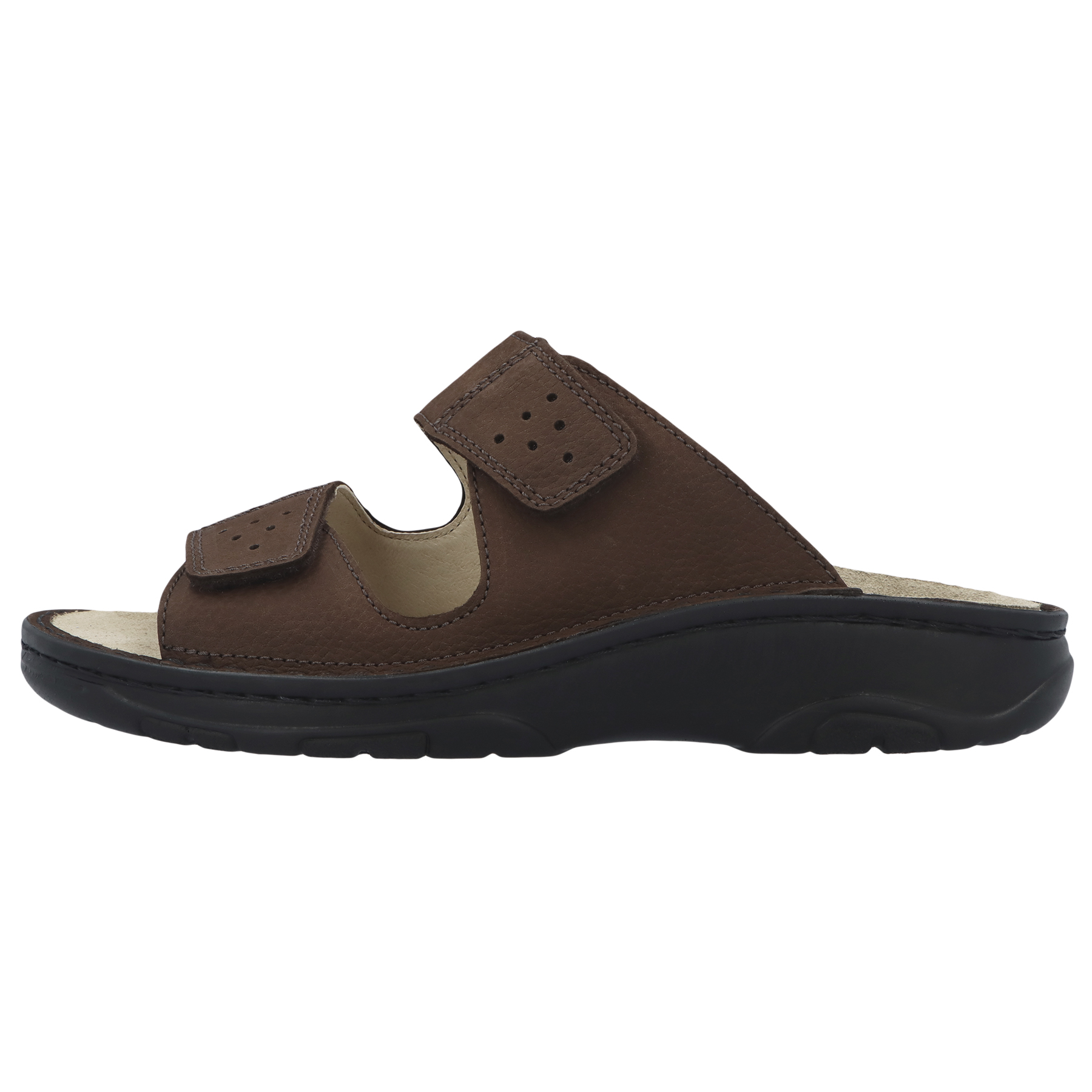 braune pantolette seitenansicht links