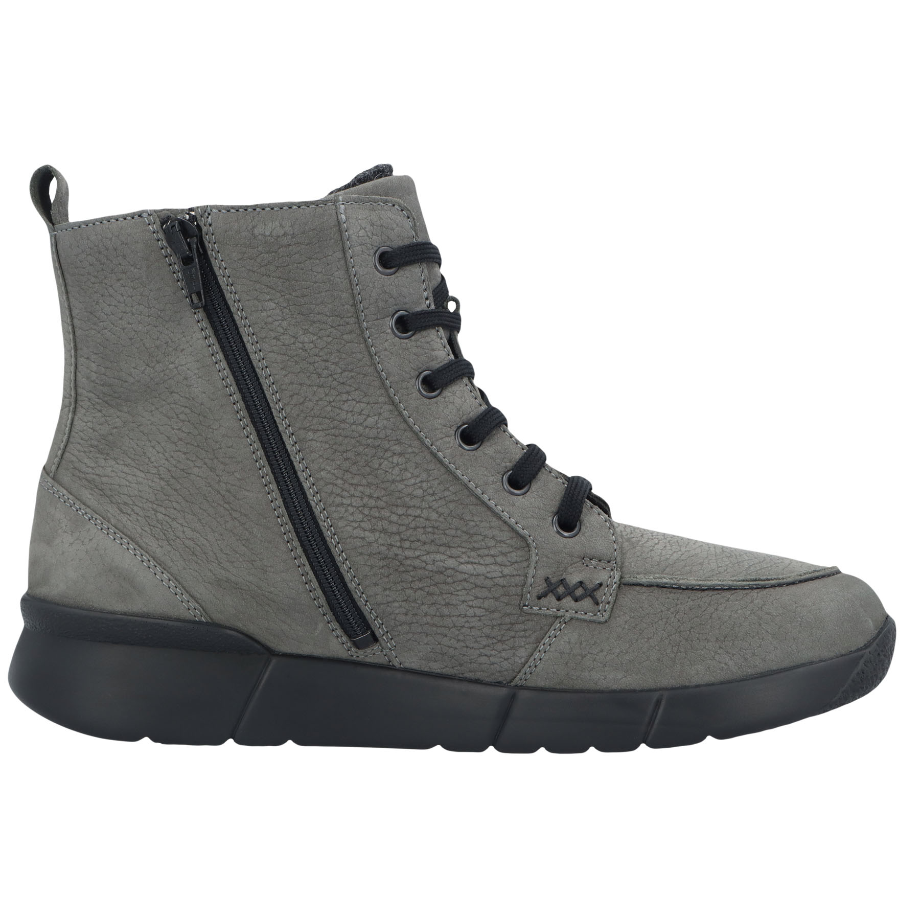 graue stiefeletten seitenansicht rechts