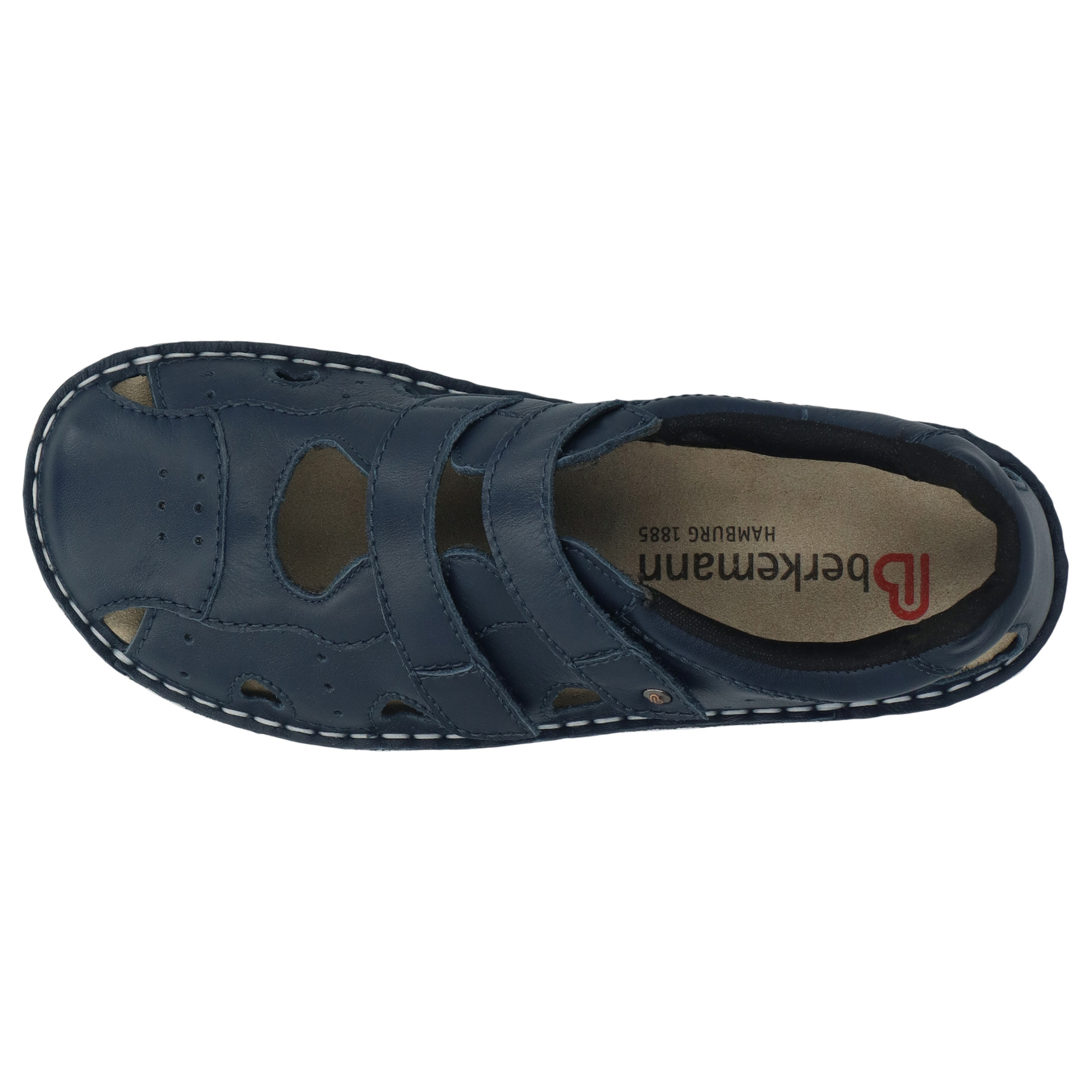 blaue halbschuh draufsicht