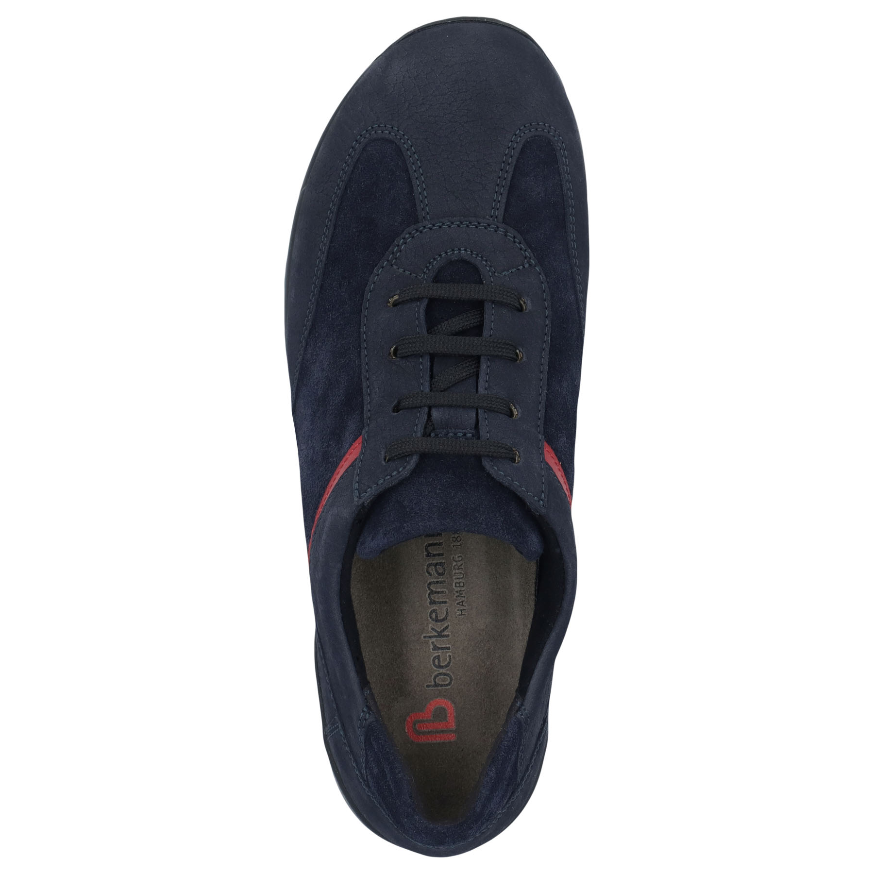 blaue halbschuh draufsicht