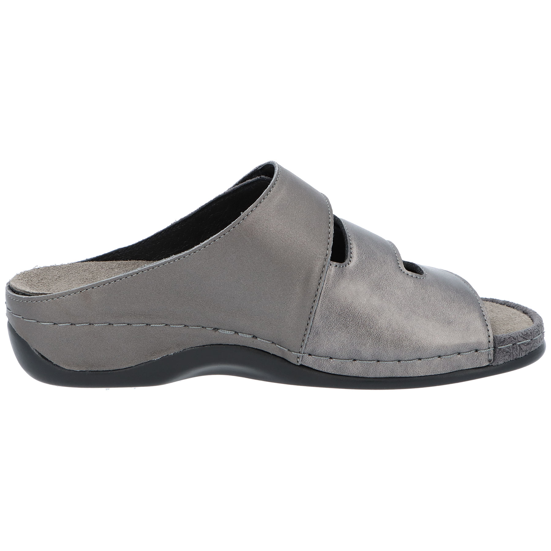 graue pantolette seitenansicht rechts