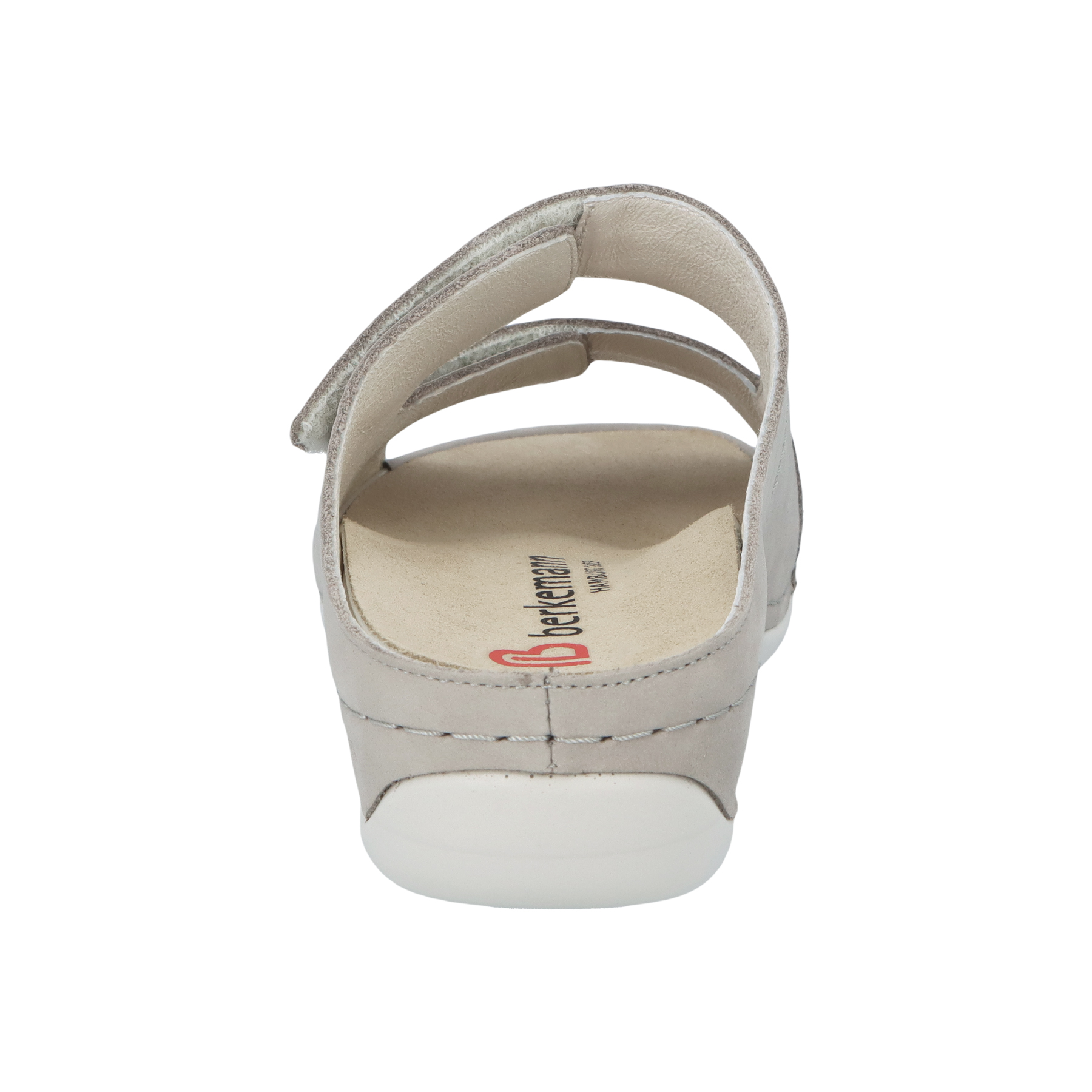 graue pantolette hinteransicht