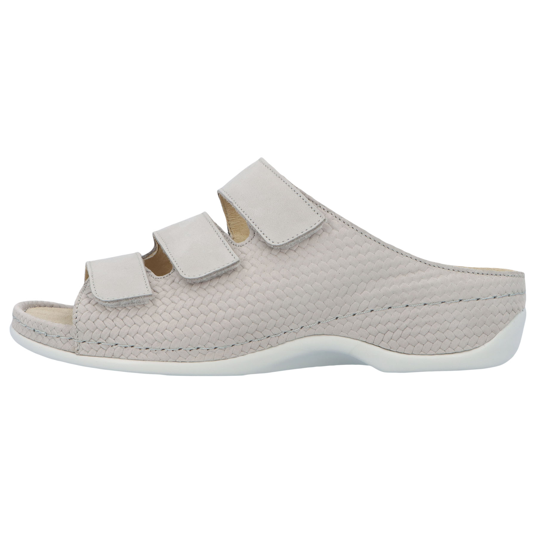 mehrfarbige pantolette seitenansicht links