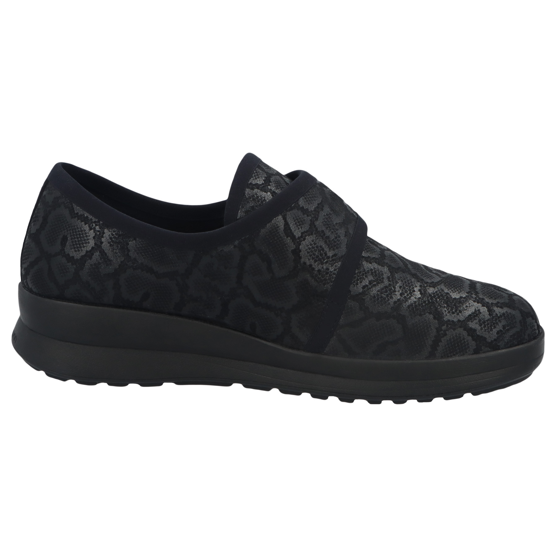 schwarze halbschuh seitenansicht rechts