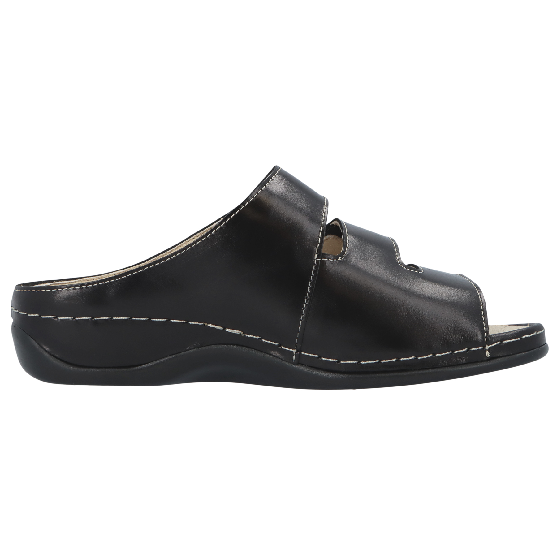 schwarze pantolette seitenansicht rechts