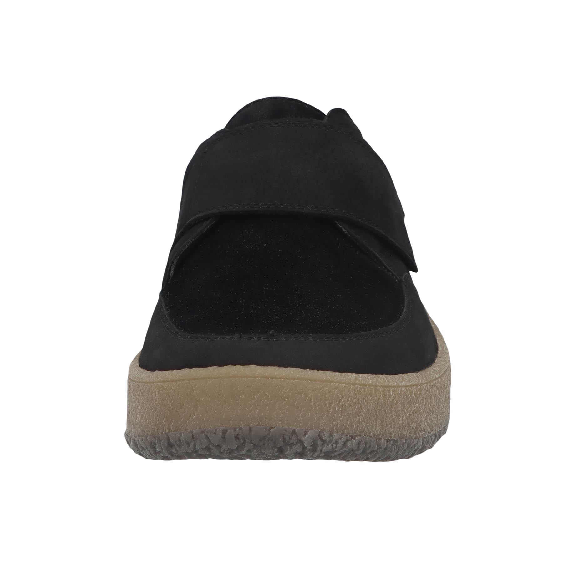 schwarze halbschuh vorderansicht