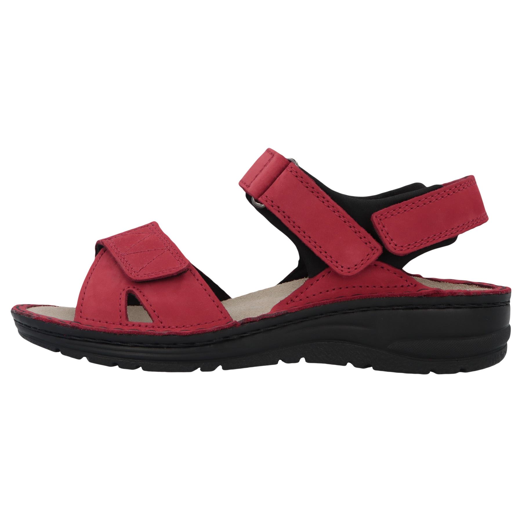 rote sandale seitenansicht links
