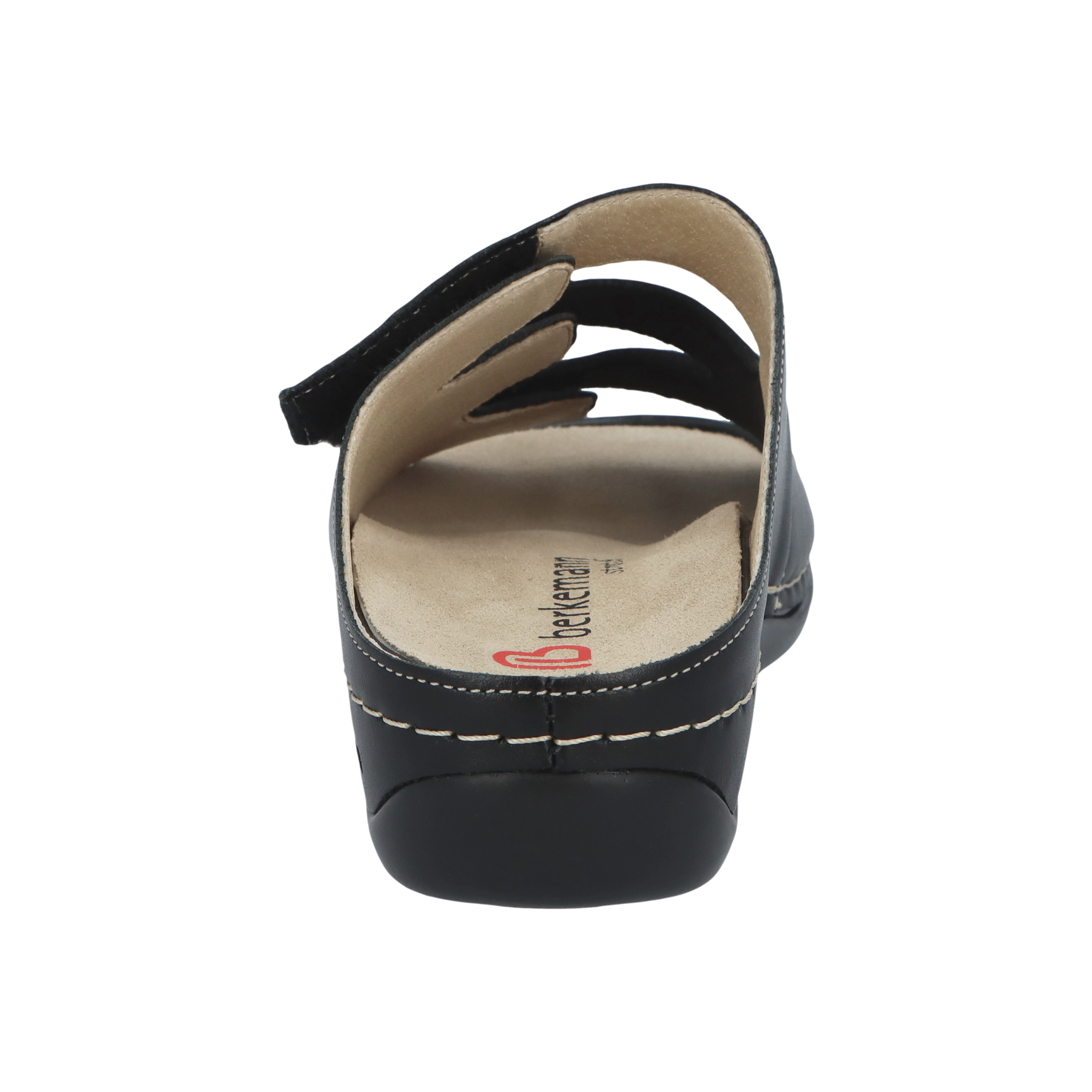 schwarze pantolette hinteransicht